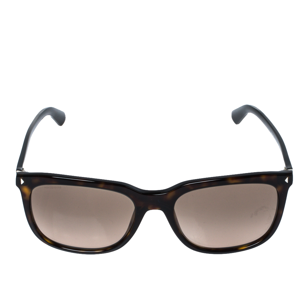 

Prada Havana Brown/ Brown SPR 12R Rectangle Sunglasses