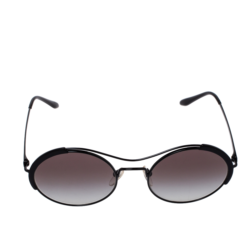 

Prada Black / Grey Gradient SPR 55V Conceptual Round Sunglasses