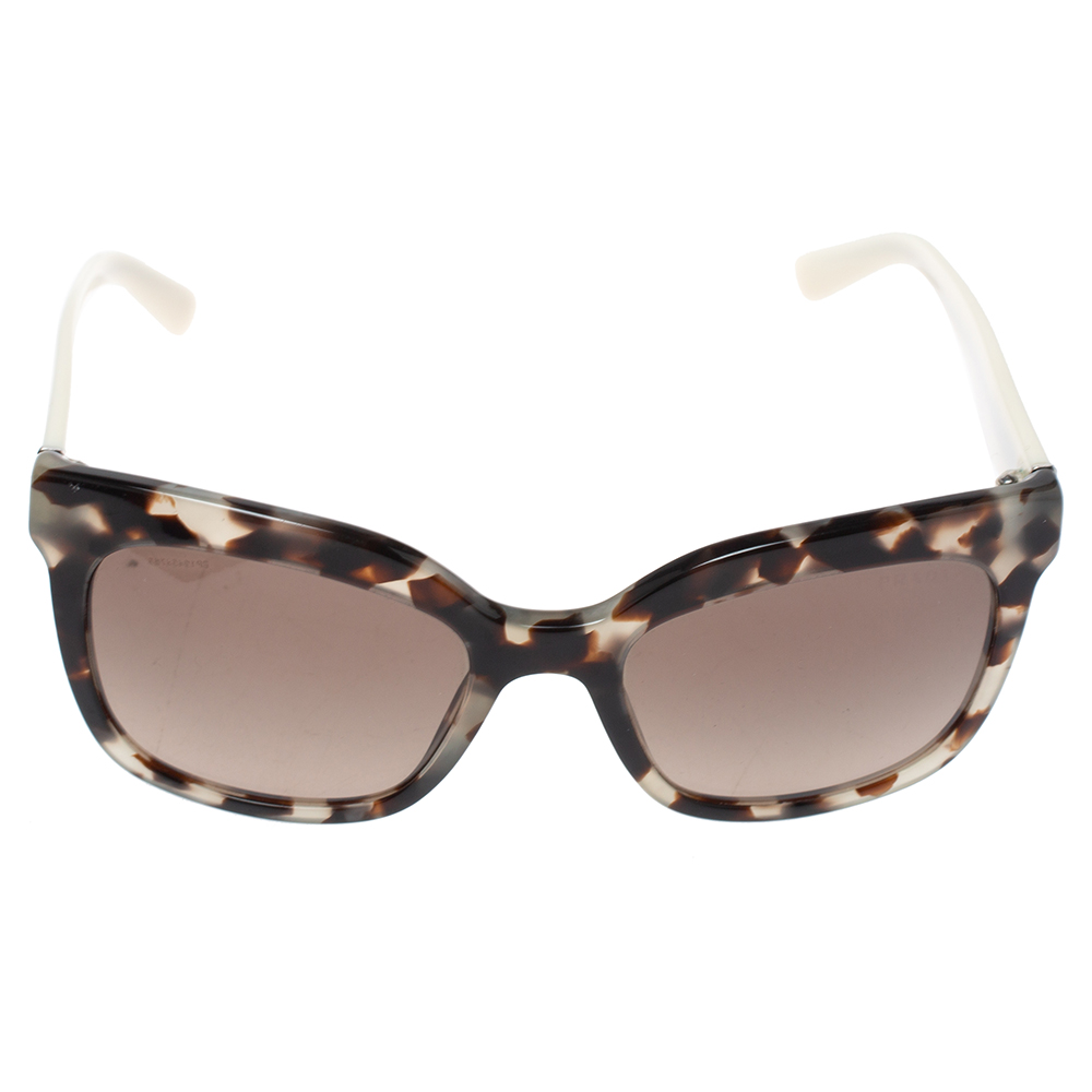 

Prada Spotted Opal Brownl/ Brown Gradient SPR24Q Cat Eye Sunglasses