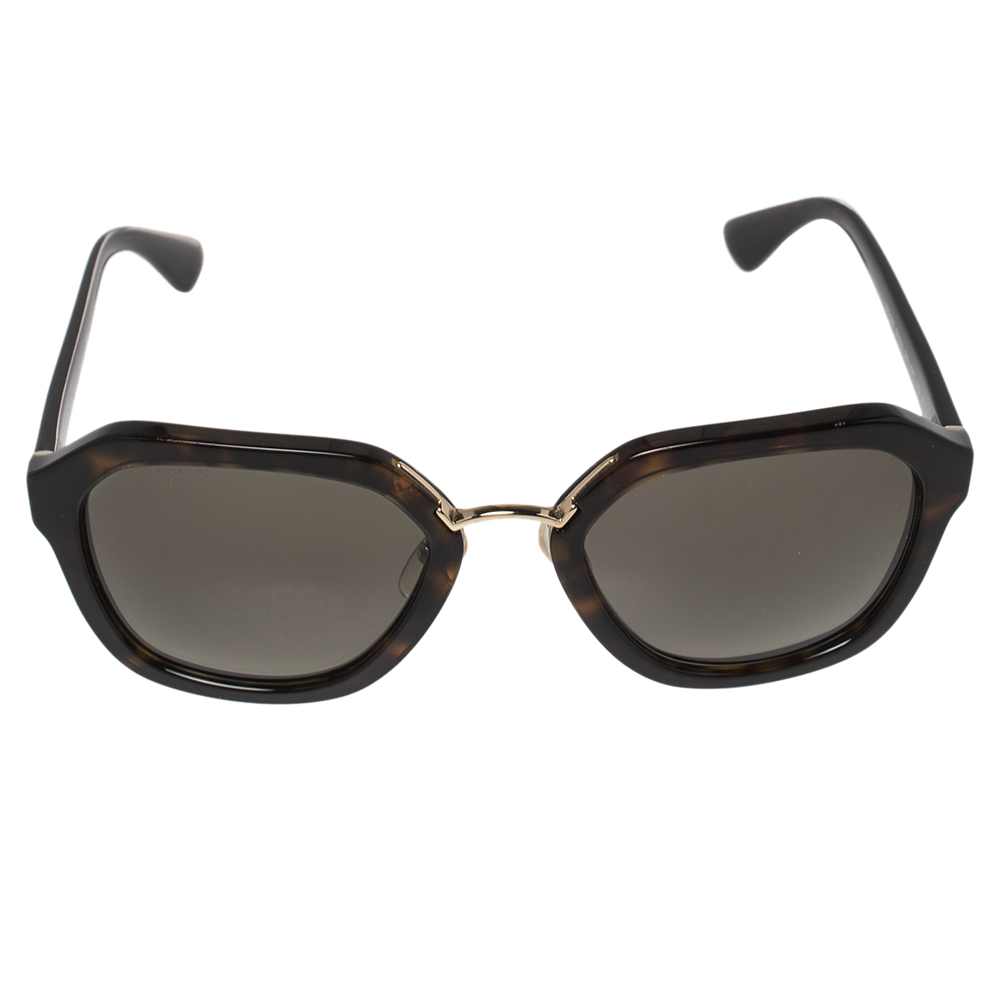 

Prada Brown Acetate SPR 25R Havana Gradient Sunglasses