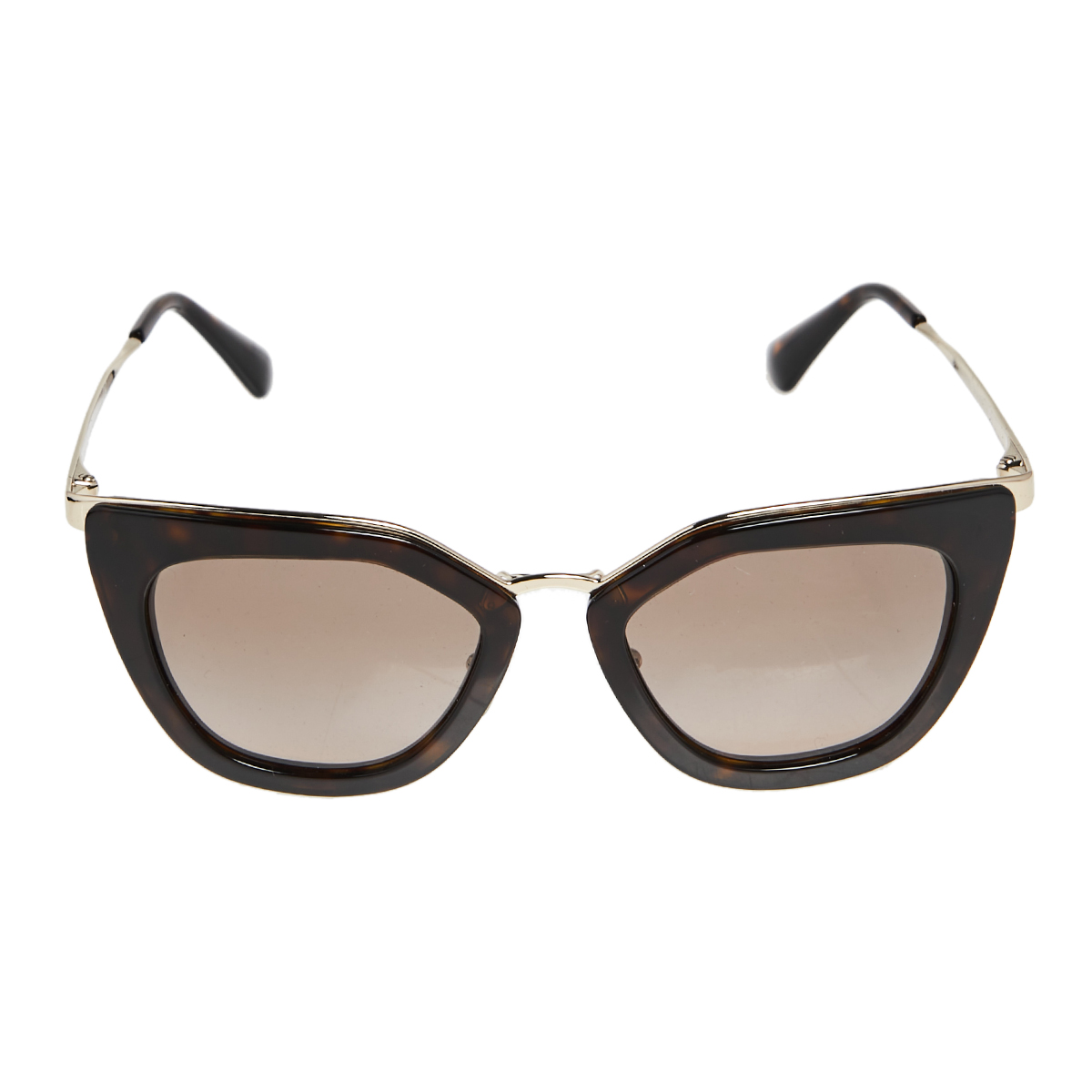 

Prada Brown Havana/ Grey Gradient SPR 53S Cinema Cat Eye Sunglasses