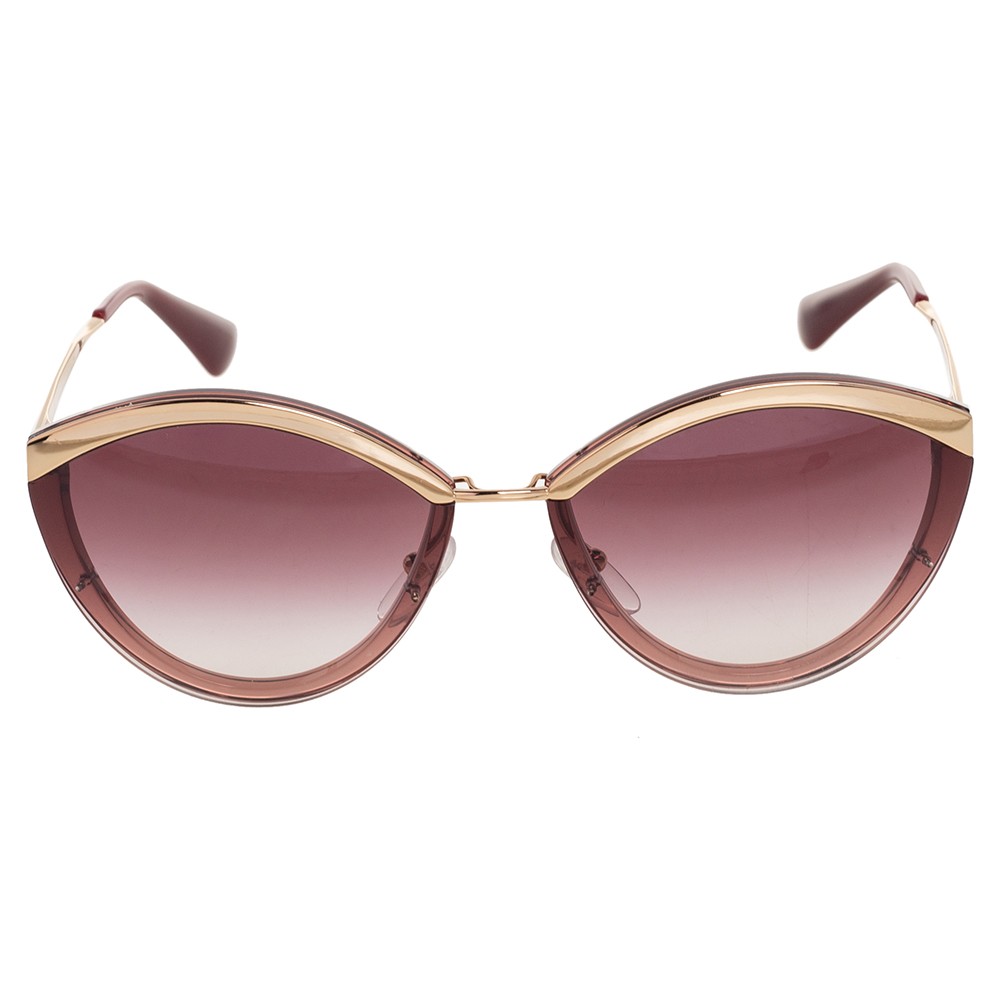 

Prada Burgundy Acetate SPR07U Gradient Cat Eye Sunglasses