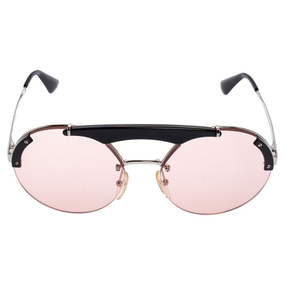 

Prada Pink Acetate SPR52U Pilot Sunglasses