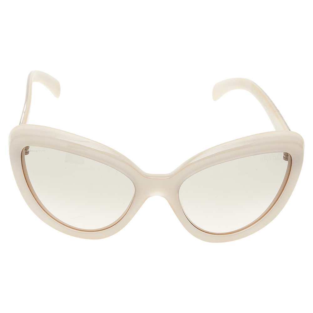 

Prada Ivory/ Grey Gradient SPR08R Cat Eye Sunglasses