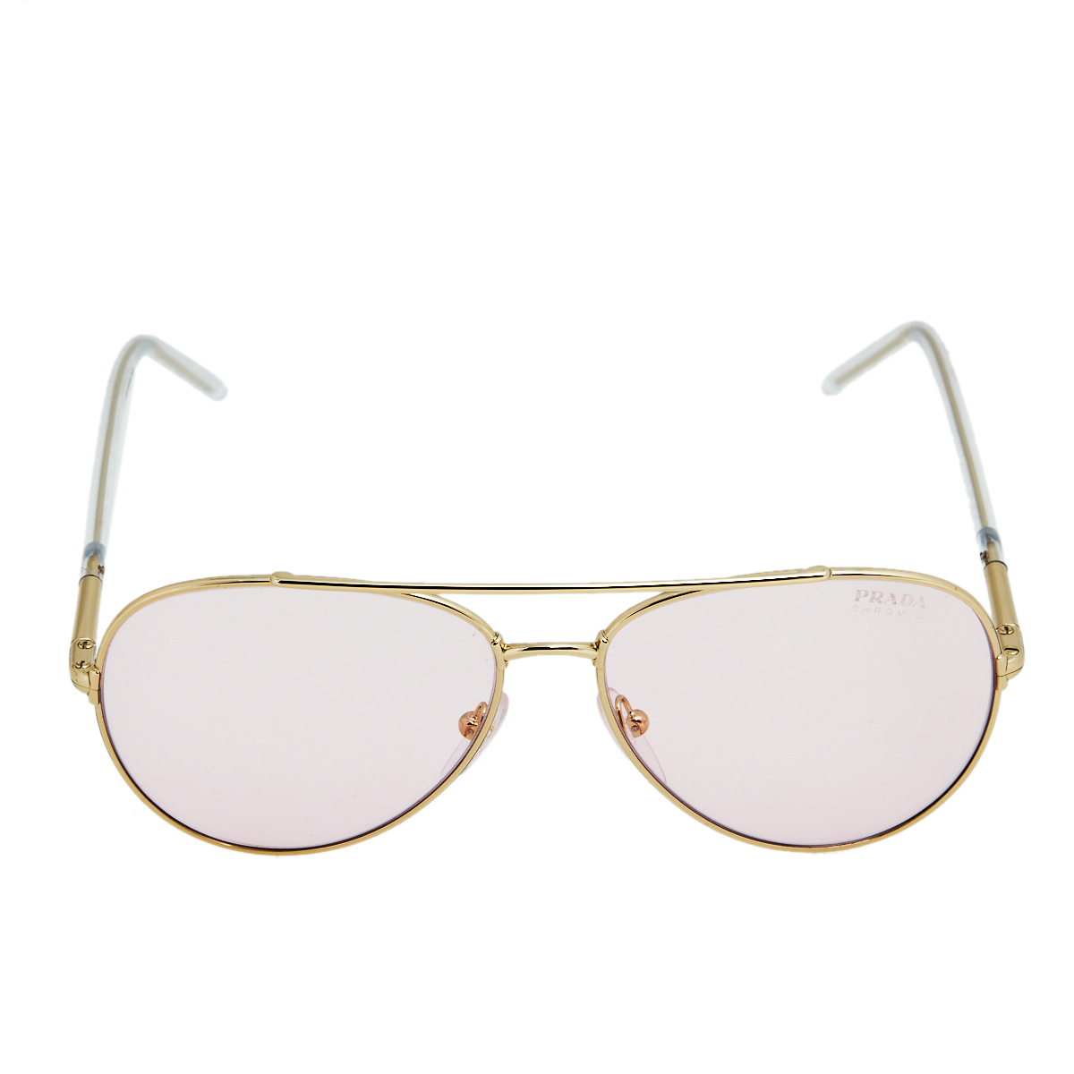 

Prada Chromic Gold Tone/ Pink SPR66X Decode Pilot Sunglasses