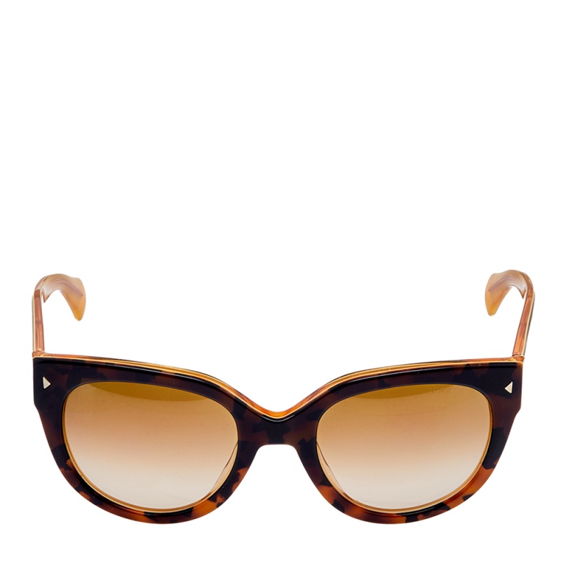 

Prada Havana Brown/ Brown Gradient SPR 170 Cat Eye Sunglasses