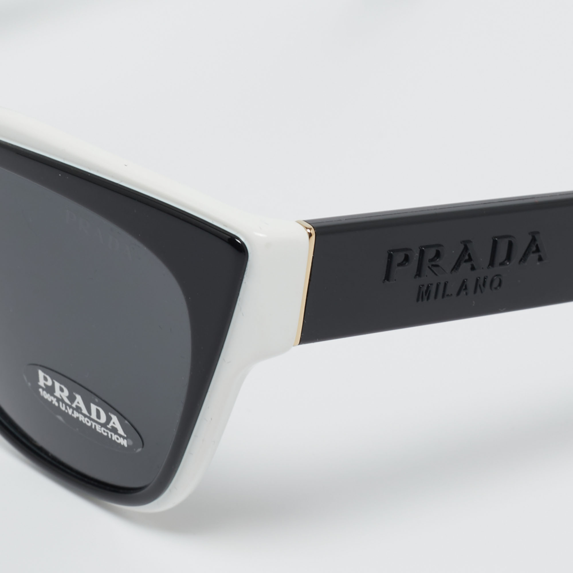 

Prada Black/White SPR 23X Cat Eye Sunglasses