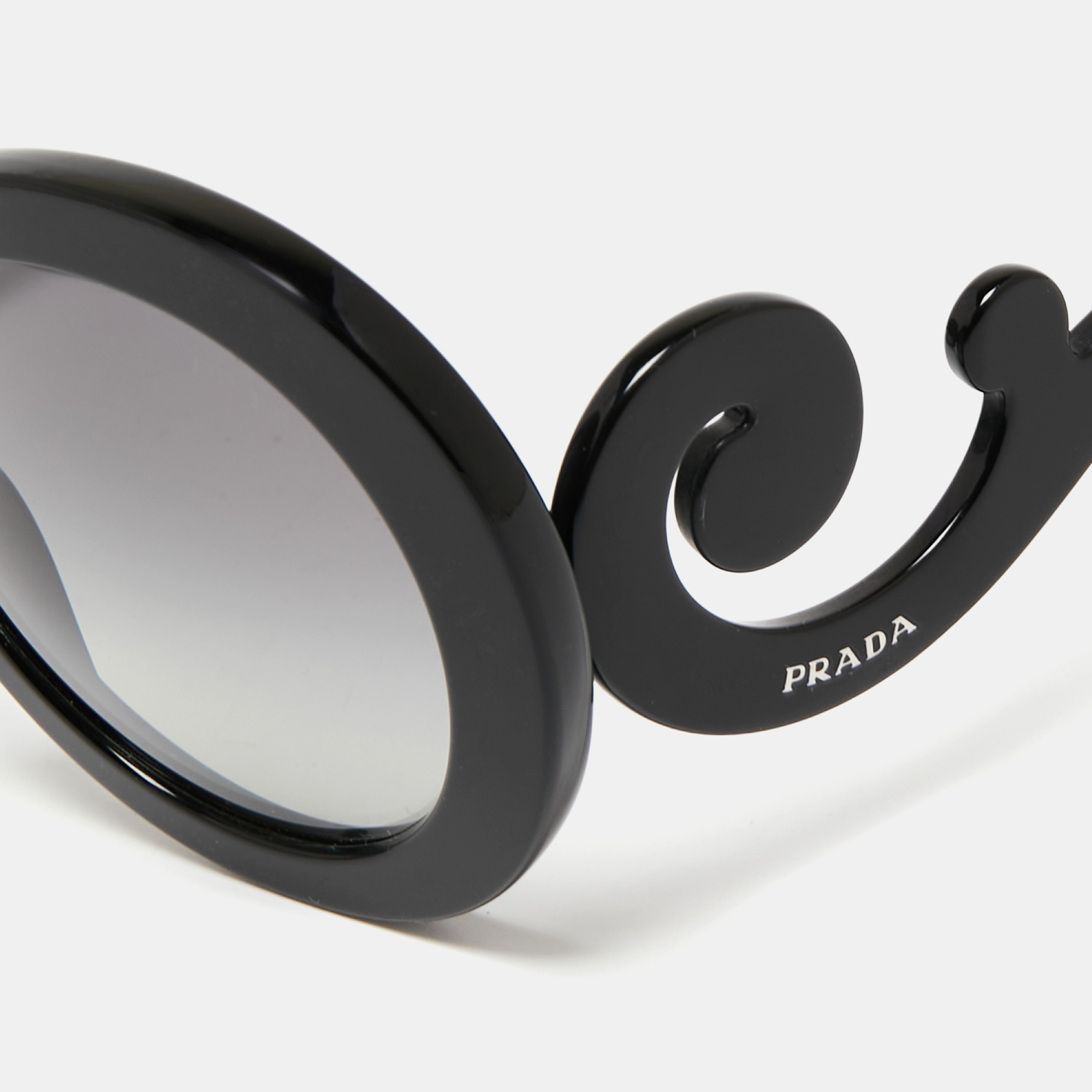 

Prada Black Gradient SPR27N Baroque Round Sunglasses