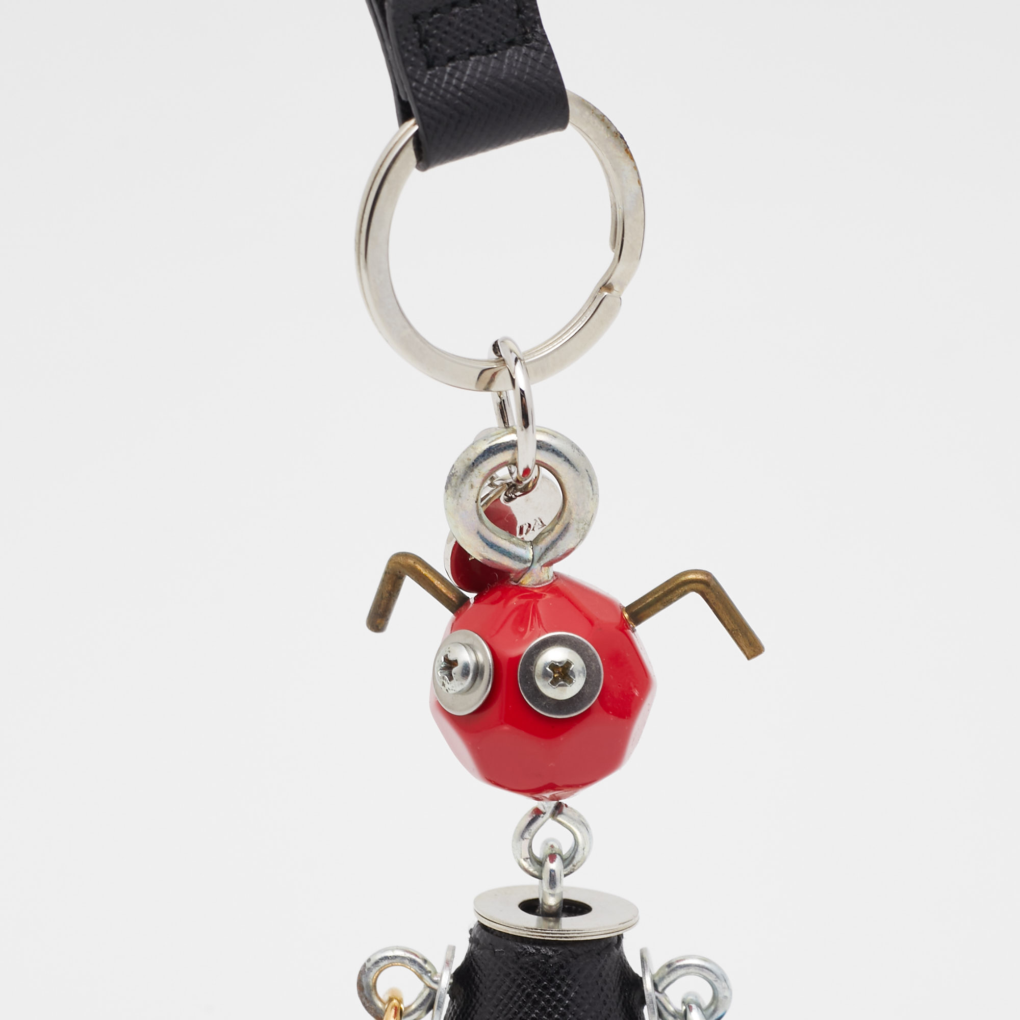 

Prada Multicolor Saffiano Leather Robot Keyring/ Bag Charm