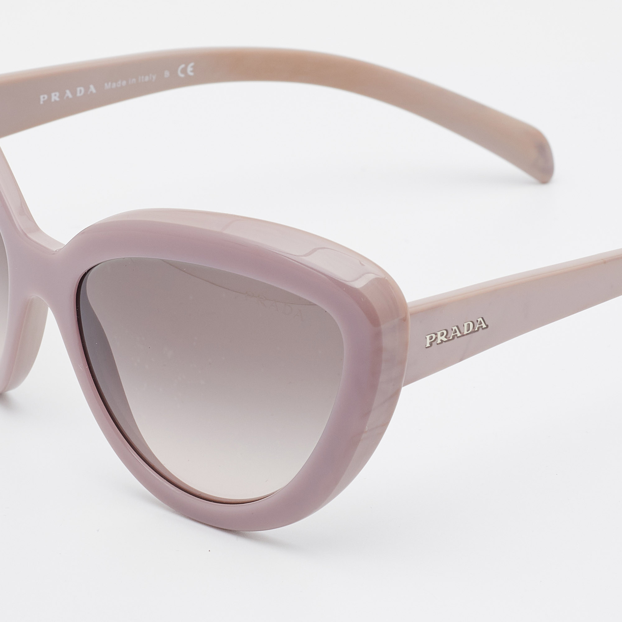 

Prada Dusty Pink/ Grey Gradient SPR 08R Cat Eye Sunglasses