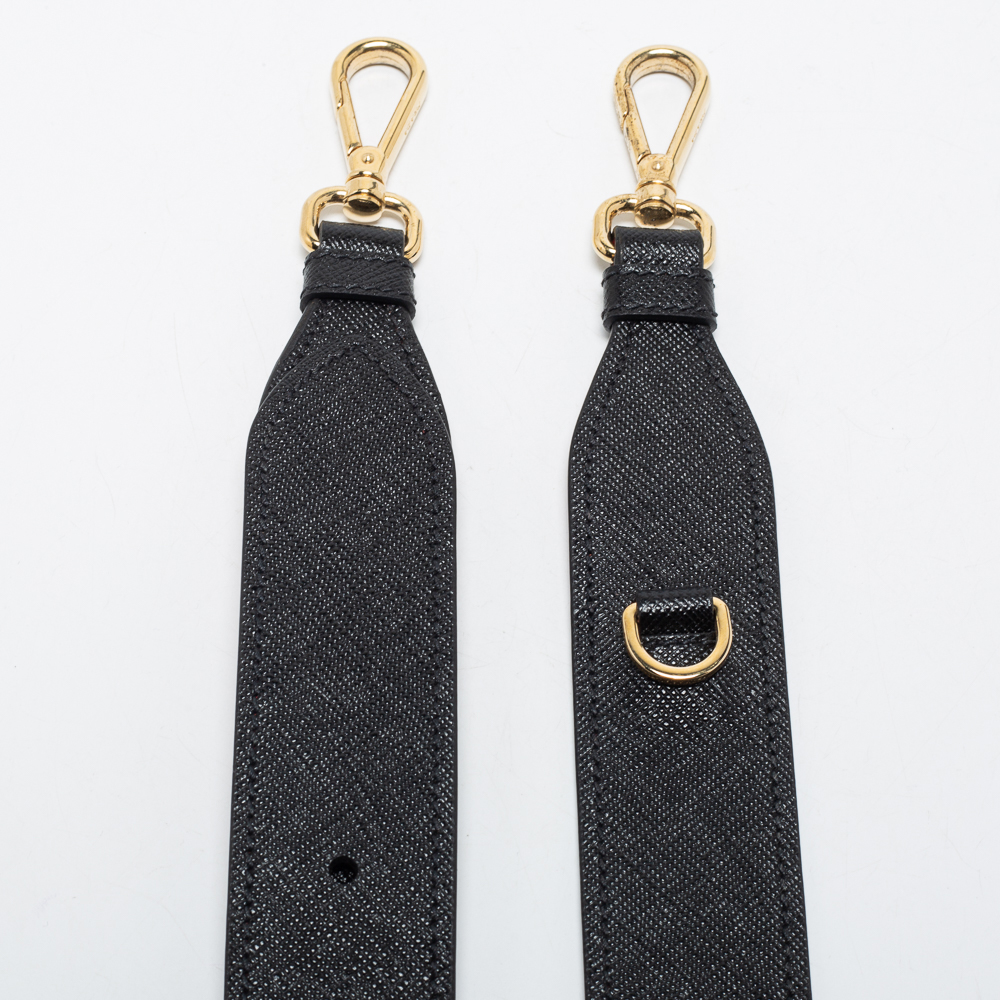 

Prada Black Saffiano Leather Bag Shoulder Strap