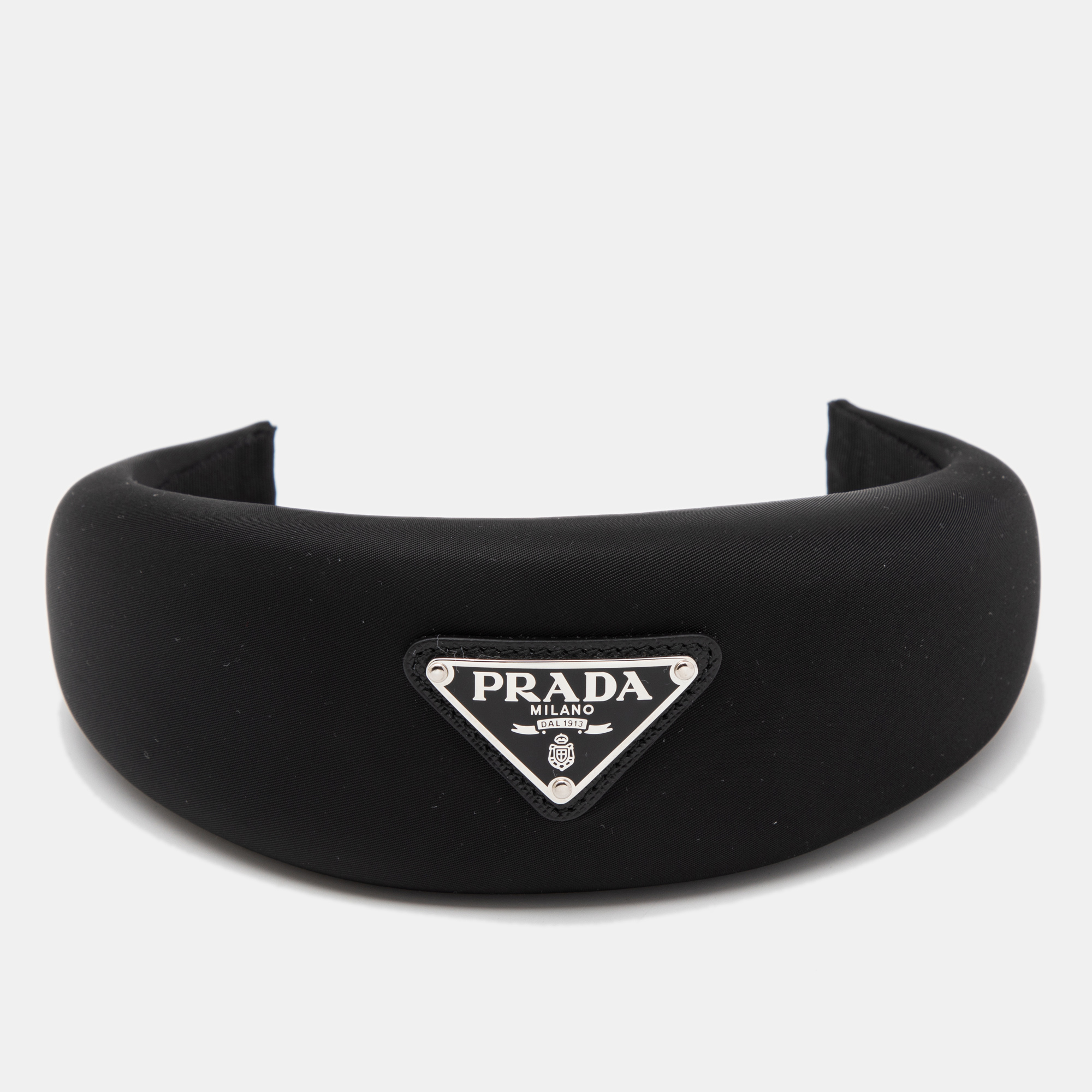 

Prada Black Re-Nylon Wide Head Band