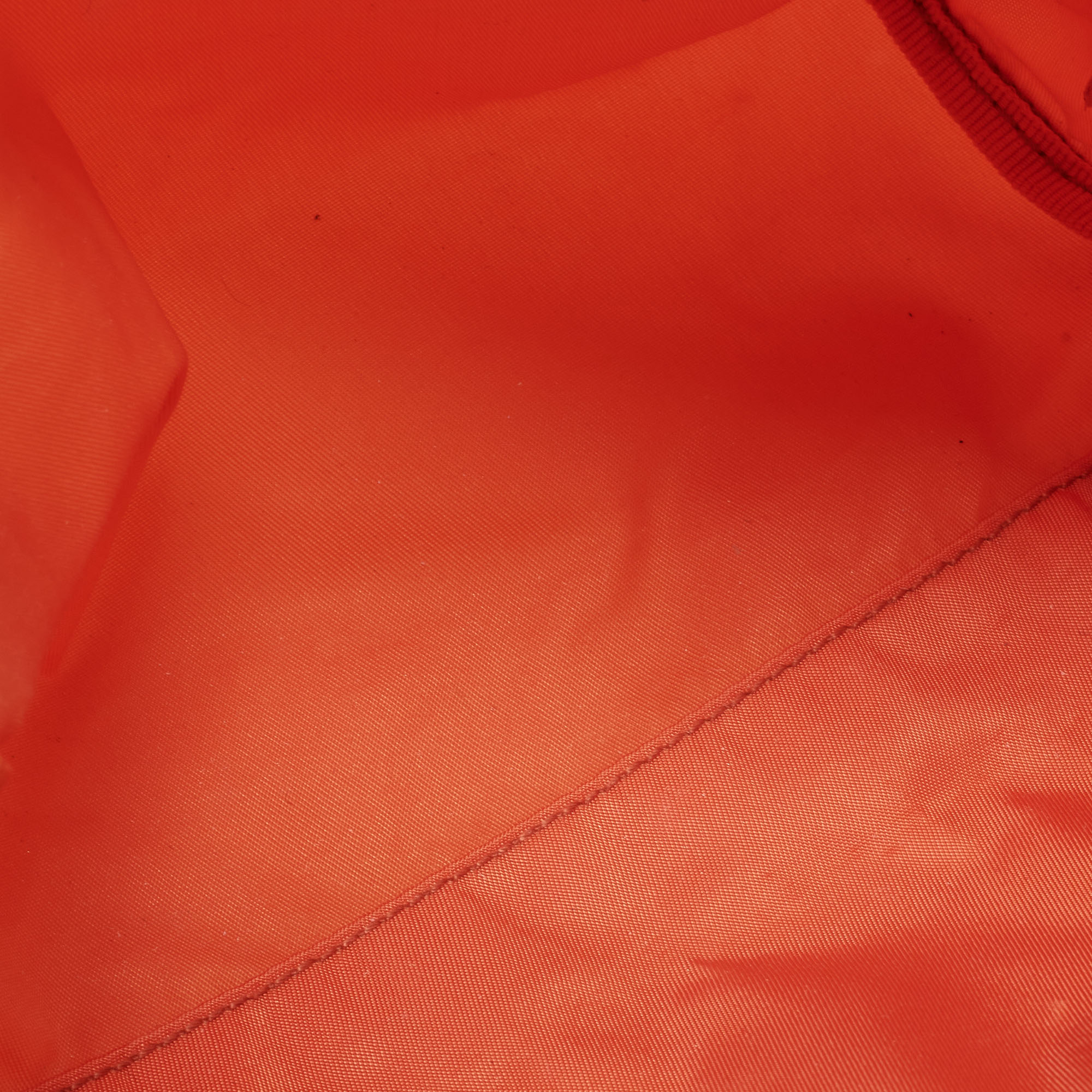 

Prada Orange Nylon Cosmetic Pouch
