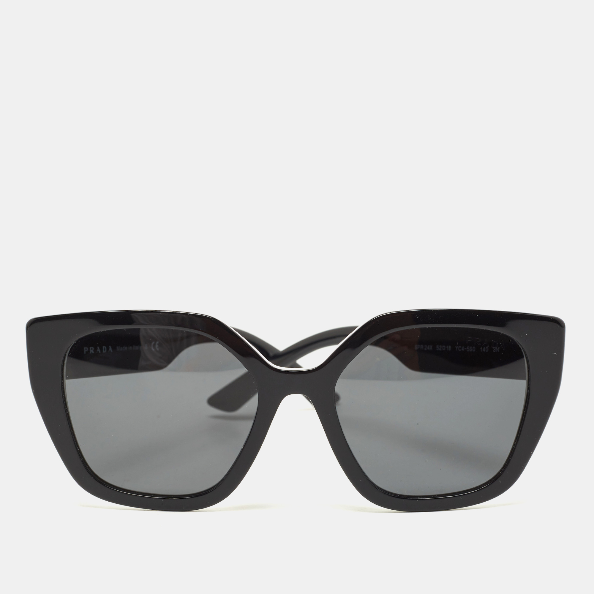 Black/White SPR24X Cat Eye Sunglasses
