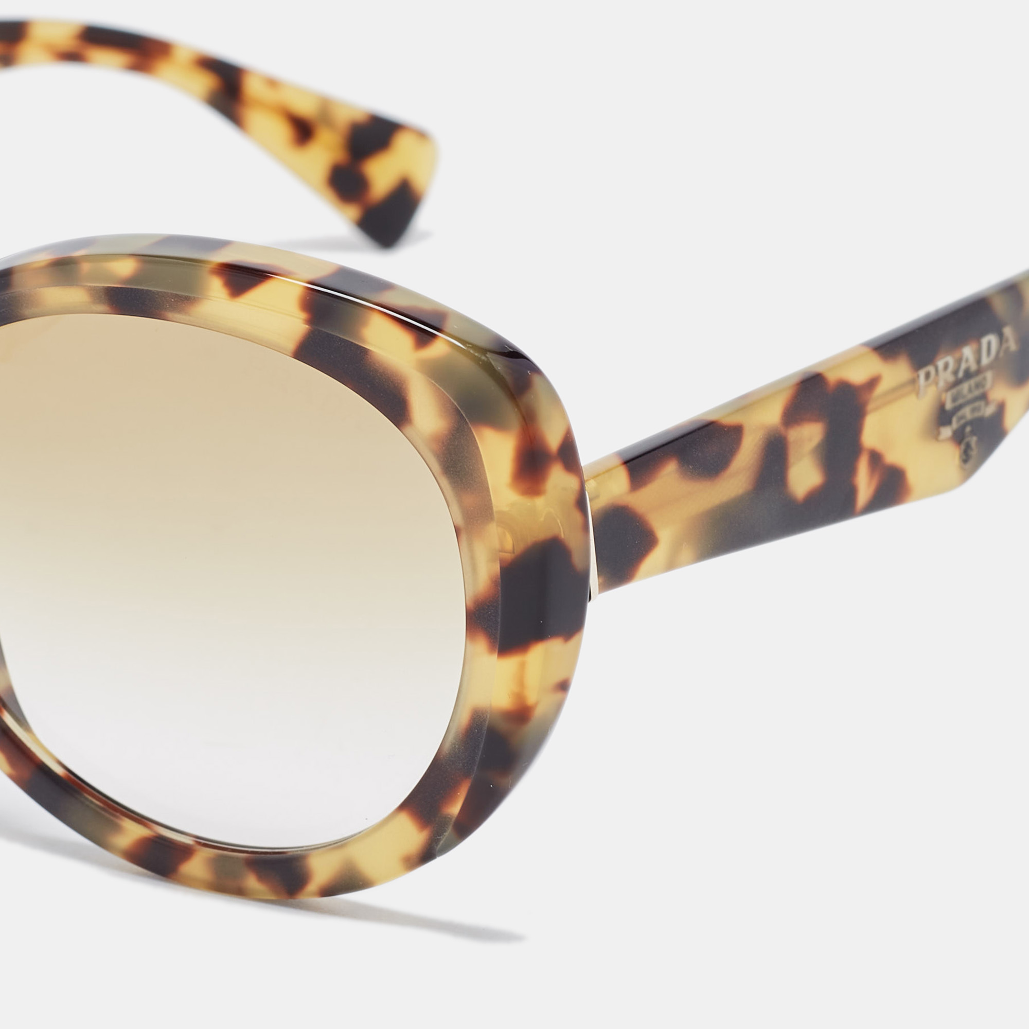 

Prada Brown Tortoise Gradient SPR12P Cat Eye Sunglasses
