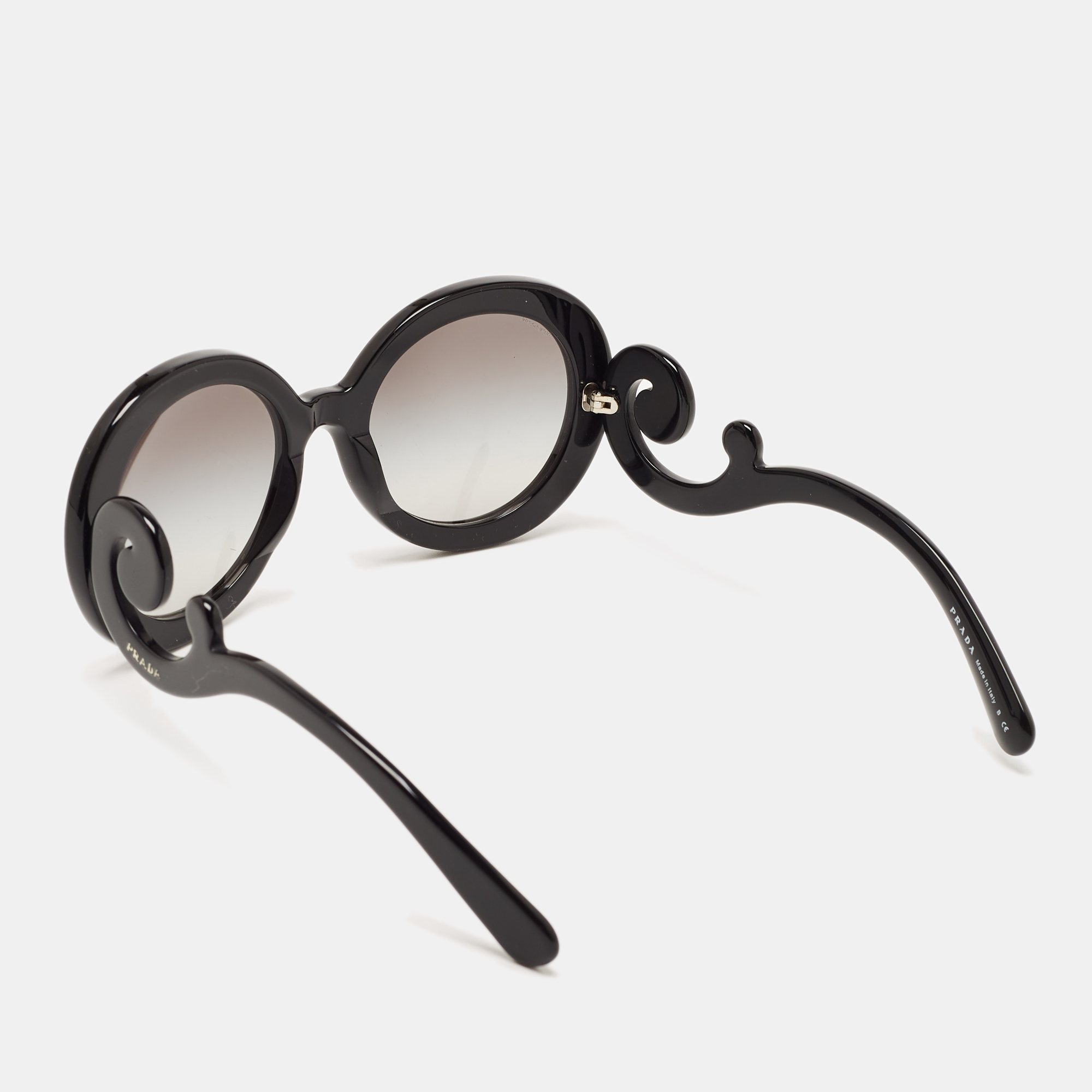 

Prada Black Gradient SPR27N Baroque Round Sunglasses