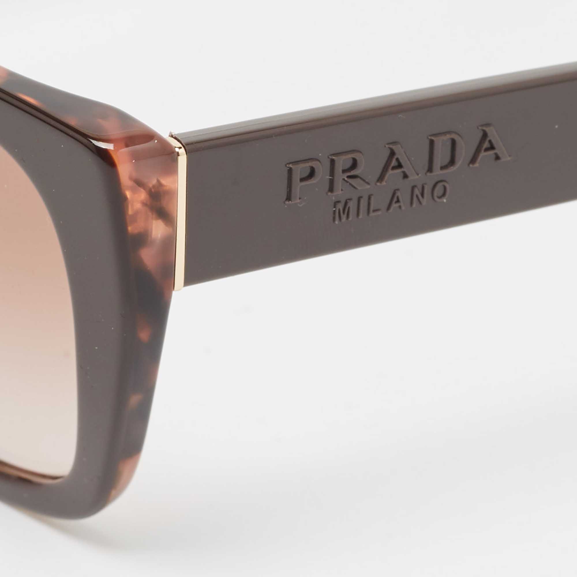 

Prada Choco Brown Gradient SPR24X Cat Eye Sunglasses