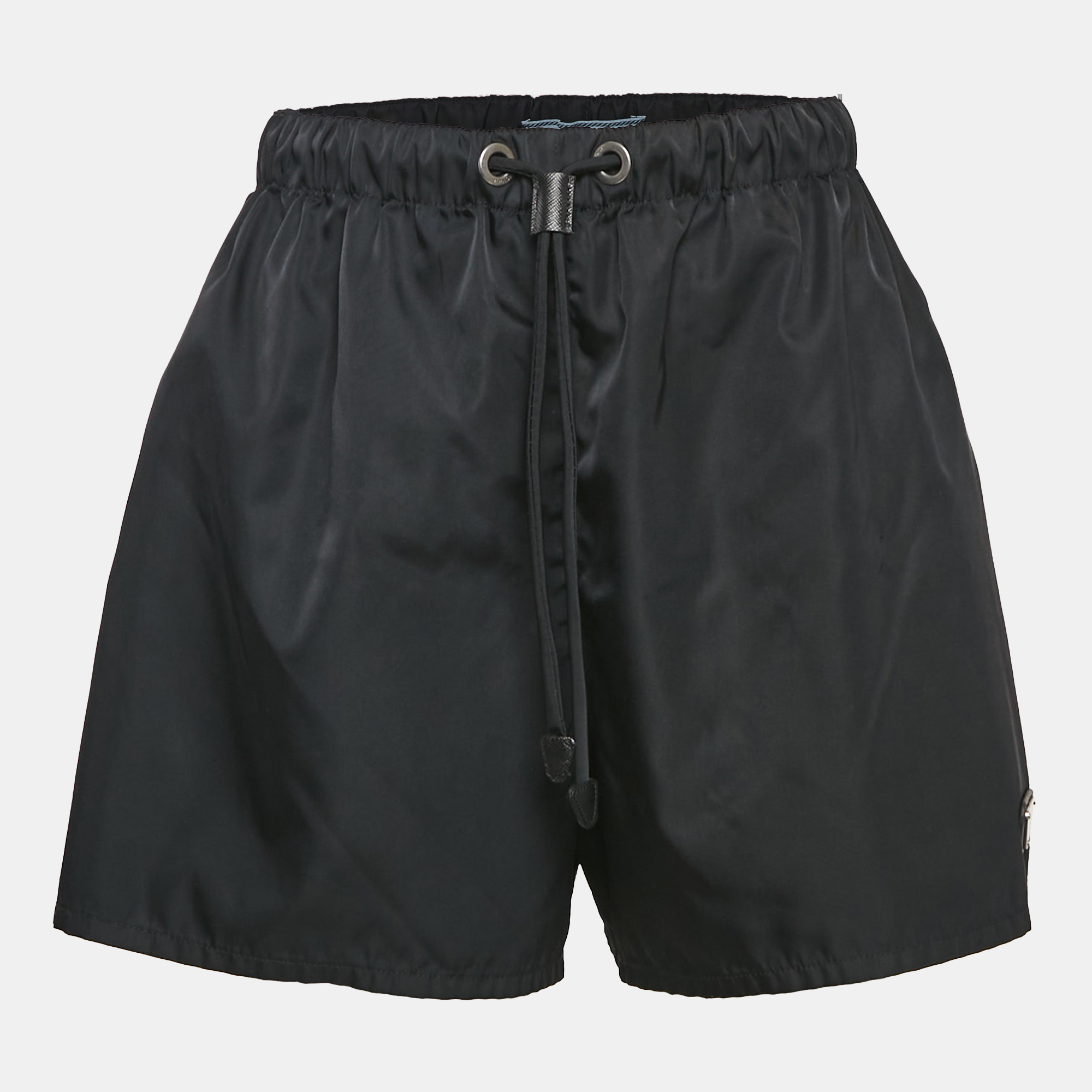 

Prada Black Re-Nylon Drawstring Shorts M