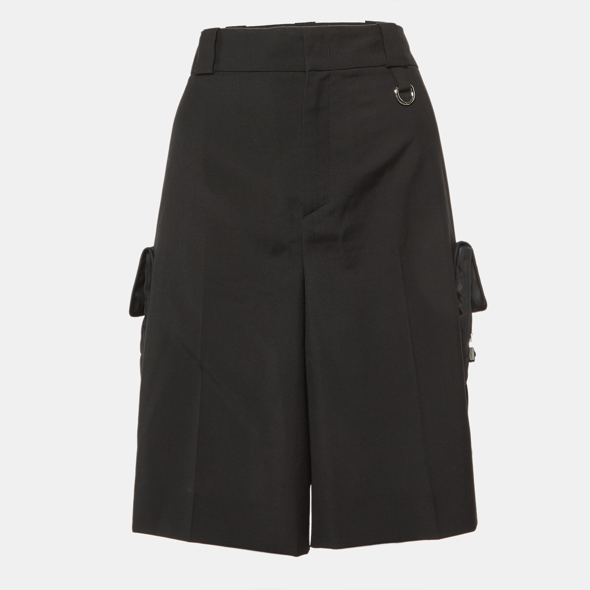 

Prada Black Wool Pocket Detail Cargo Shorts M