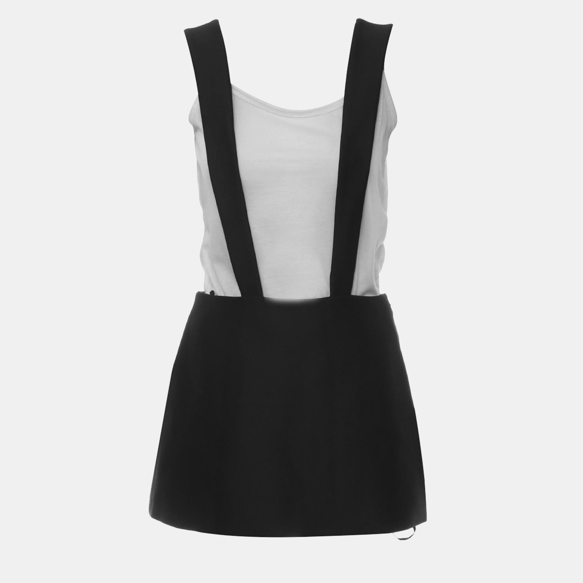 

Prada Black Triangle-Logo Mini Skirt Jumpsuit