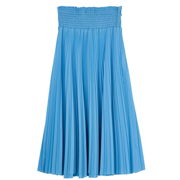 Prada Light Blue High Waist Pleated Skirt M
