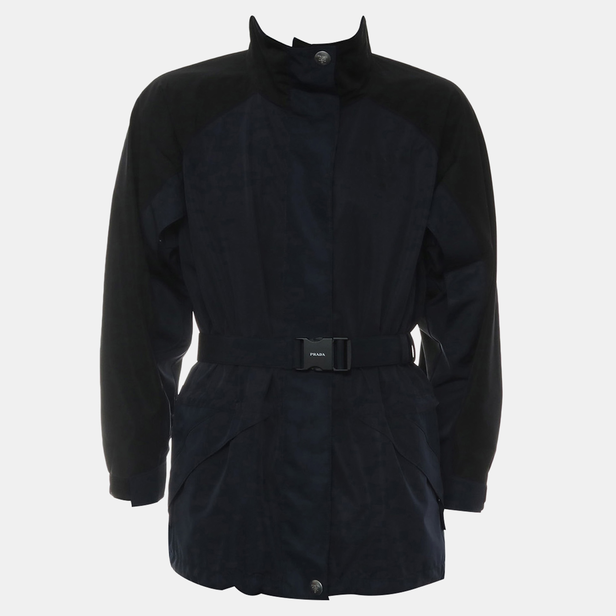 

Logo High-Neck Technical Jacket, Black