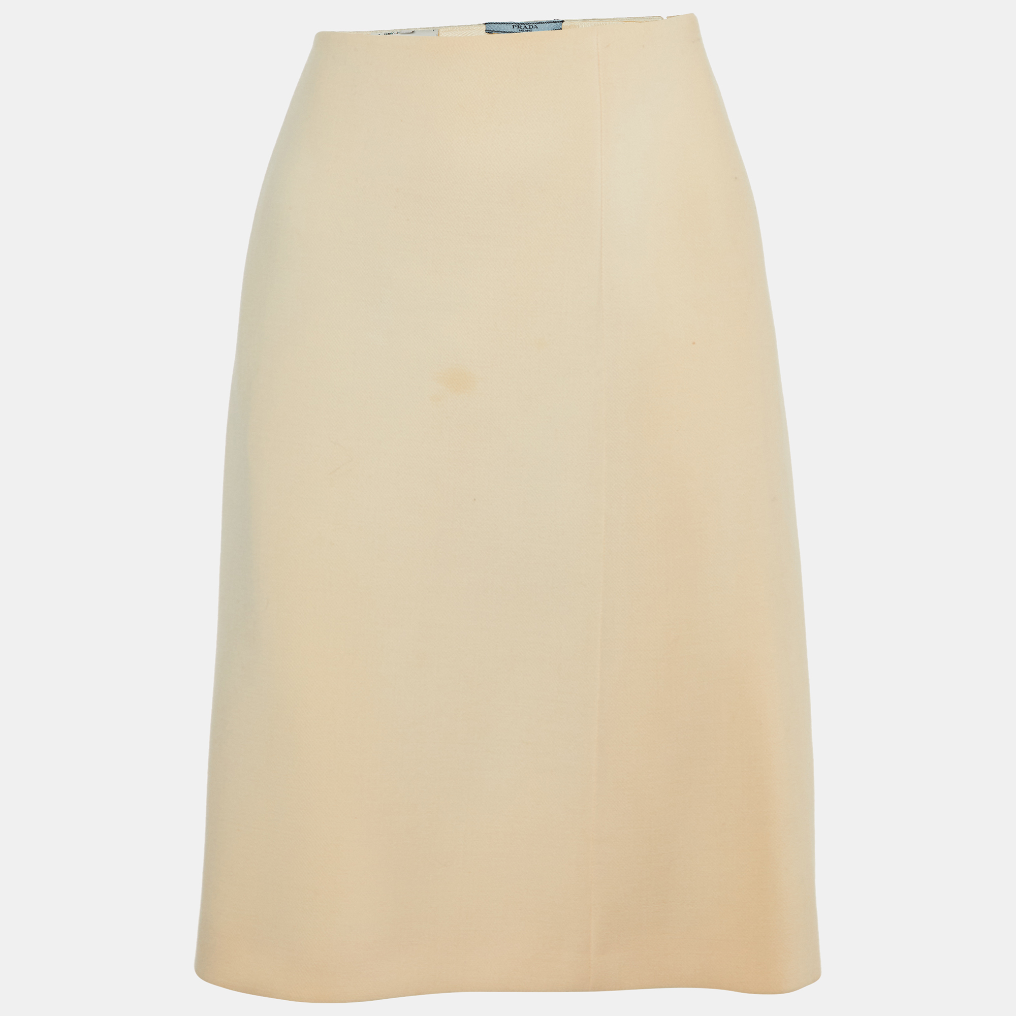 

Prada Cream Wool Pencil Skirt M