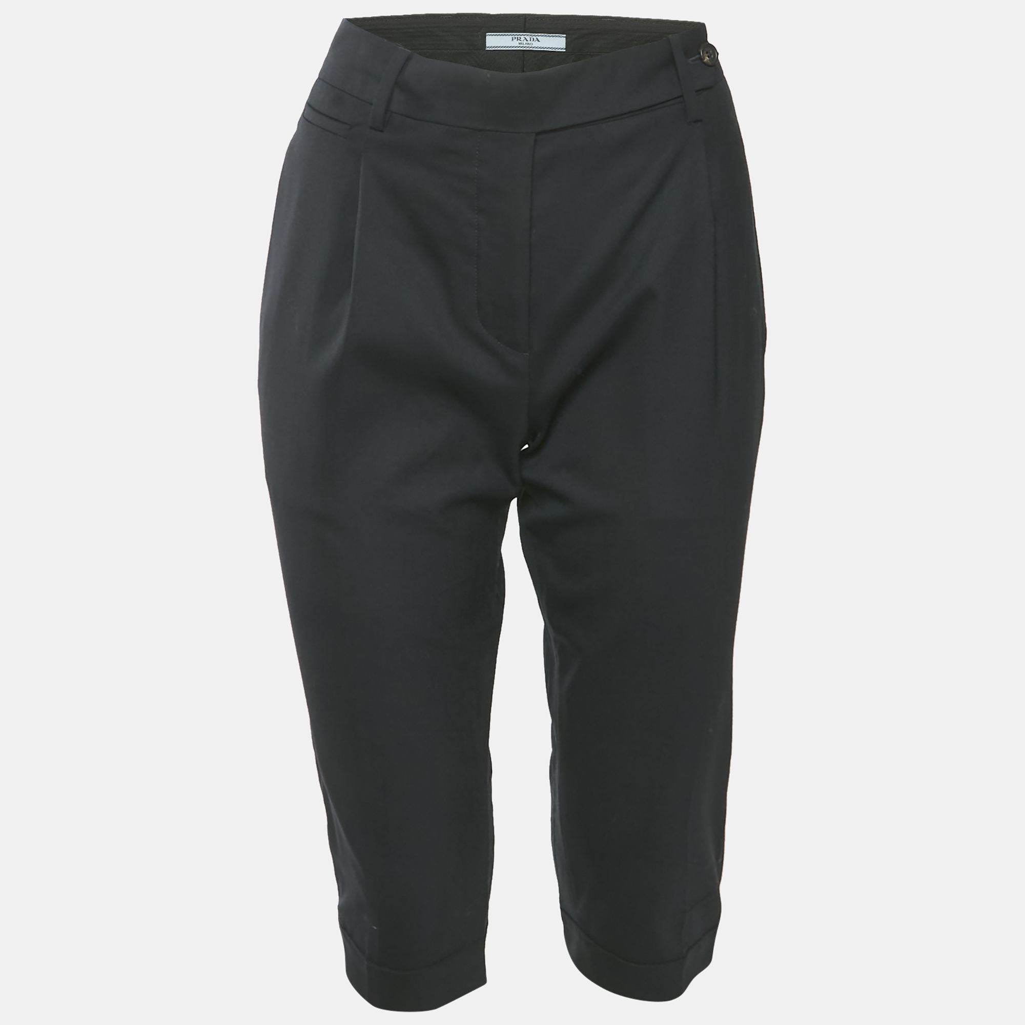 

Prada Black Wool Capri Pants M