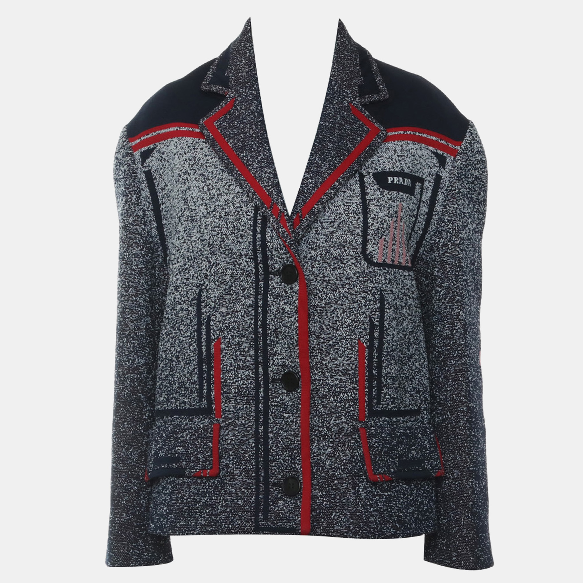 

Prada Jacquard Jacket, Blue