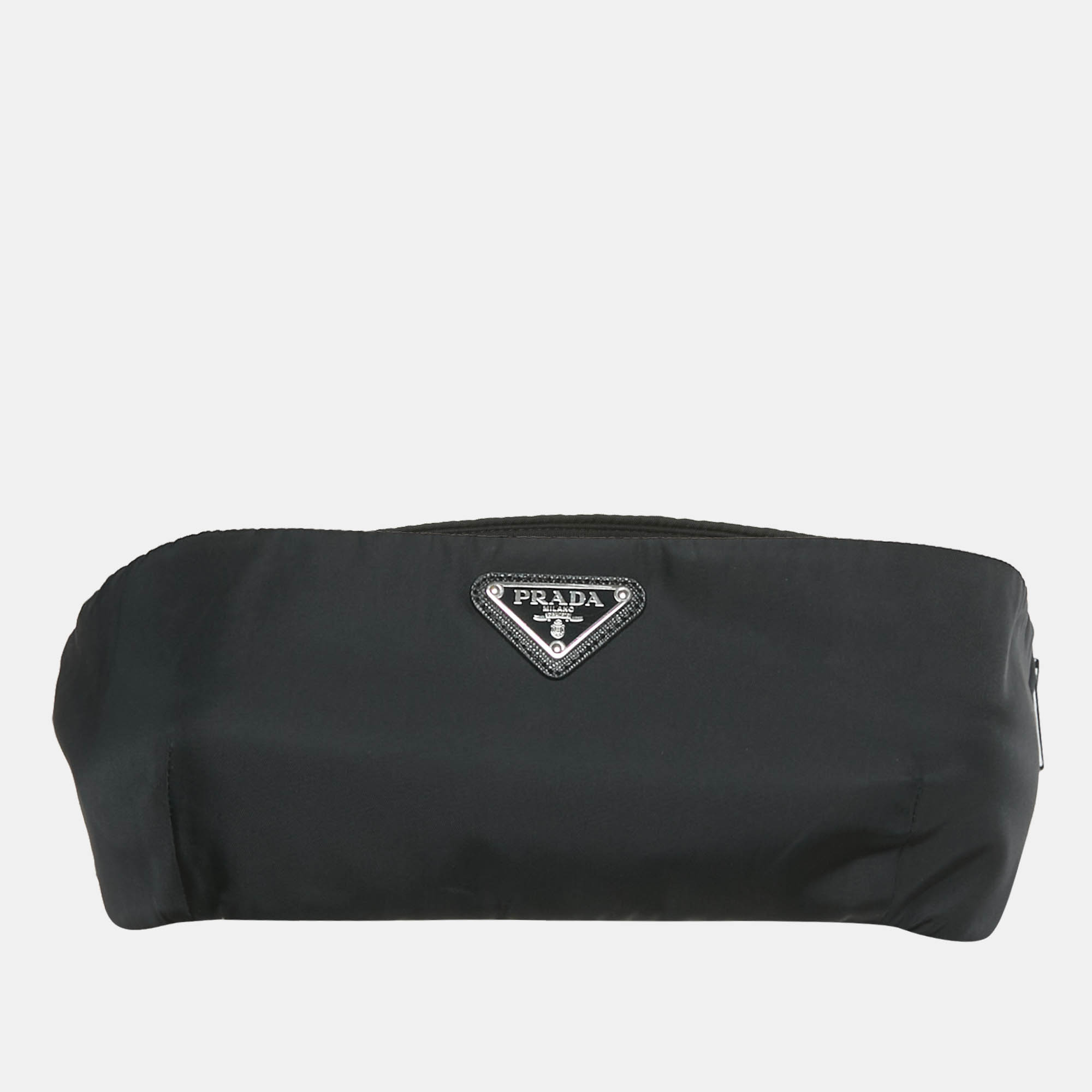 

Prada Black Re-Nylon Bandeau Bra Top M