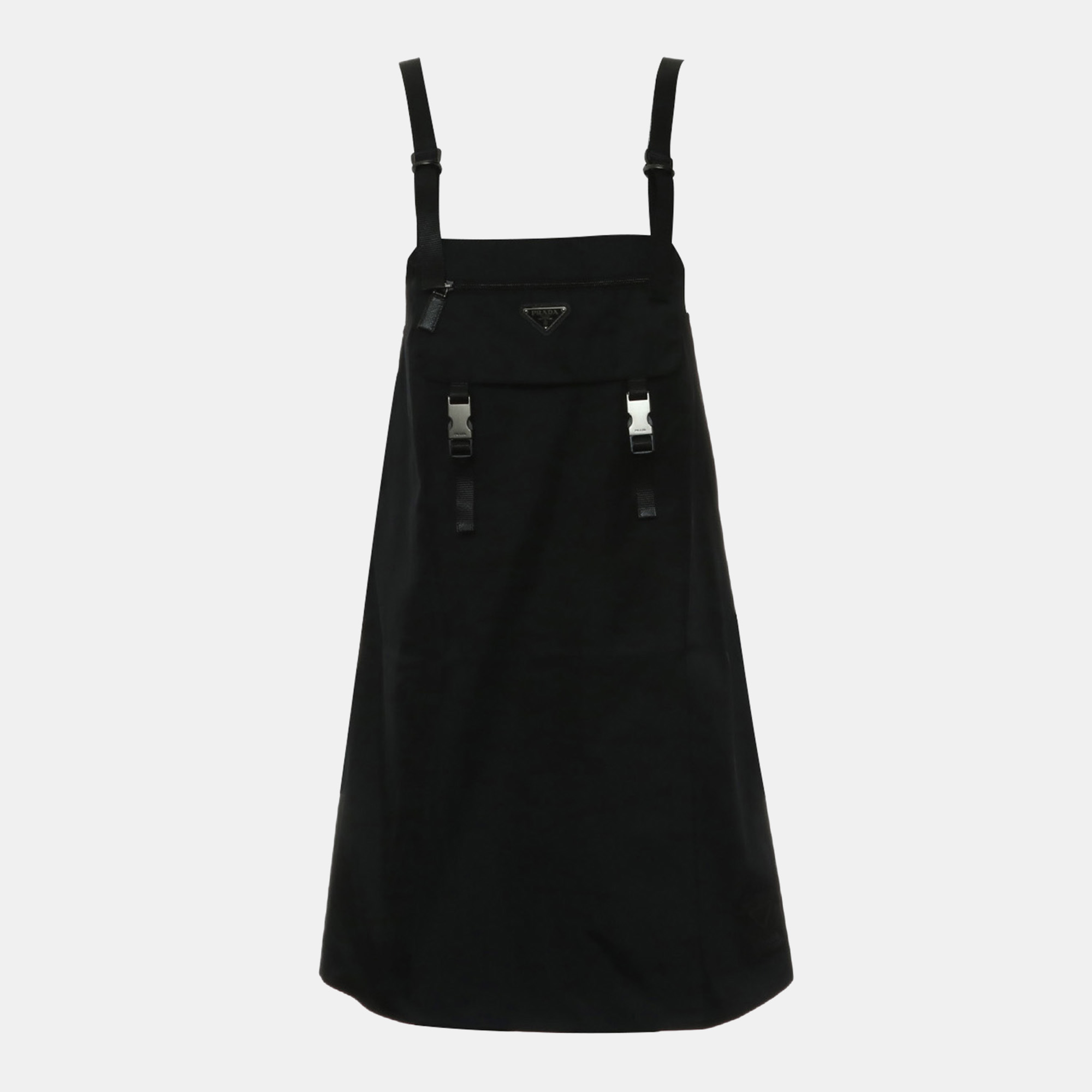 

Prada Re-Nylon Black Sleeveless Gabardine Dress