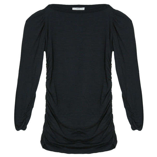 Pre Owned Prada Black Long Sleeve Top XS