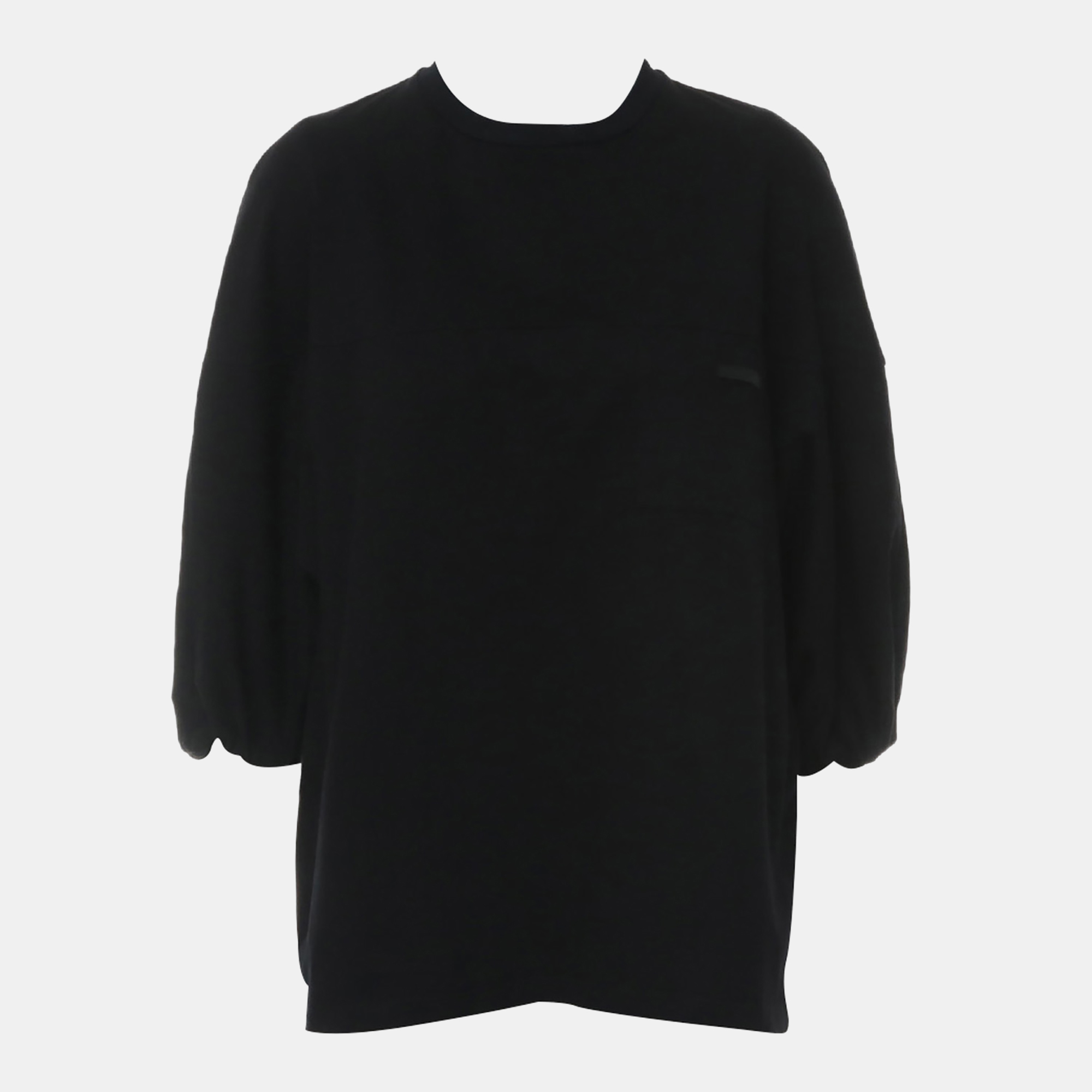 

Prada Black Cotton Pocket Oversize Top