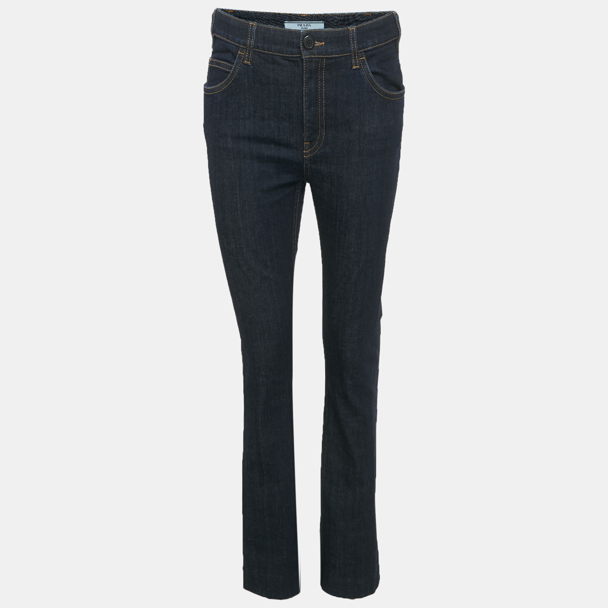 

Prada Blue Dark Wash Denim M/ Waist 30", Black