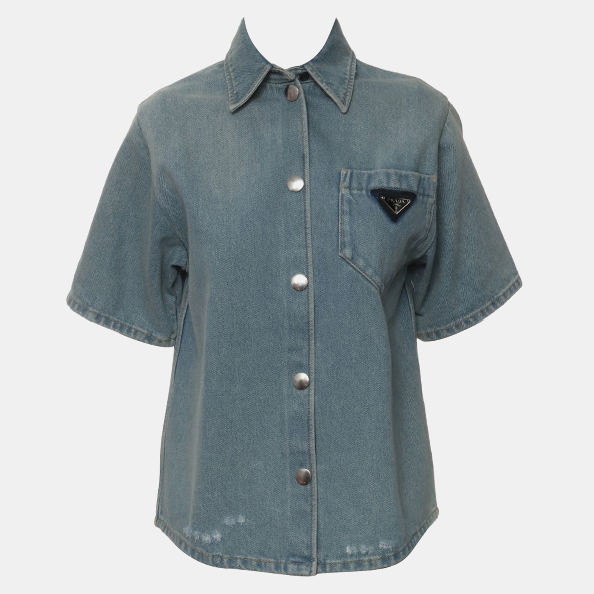 

Prada Blue Denim Shirt