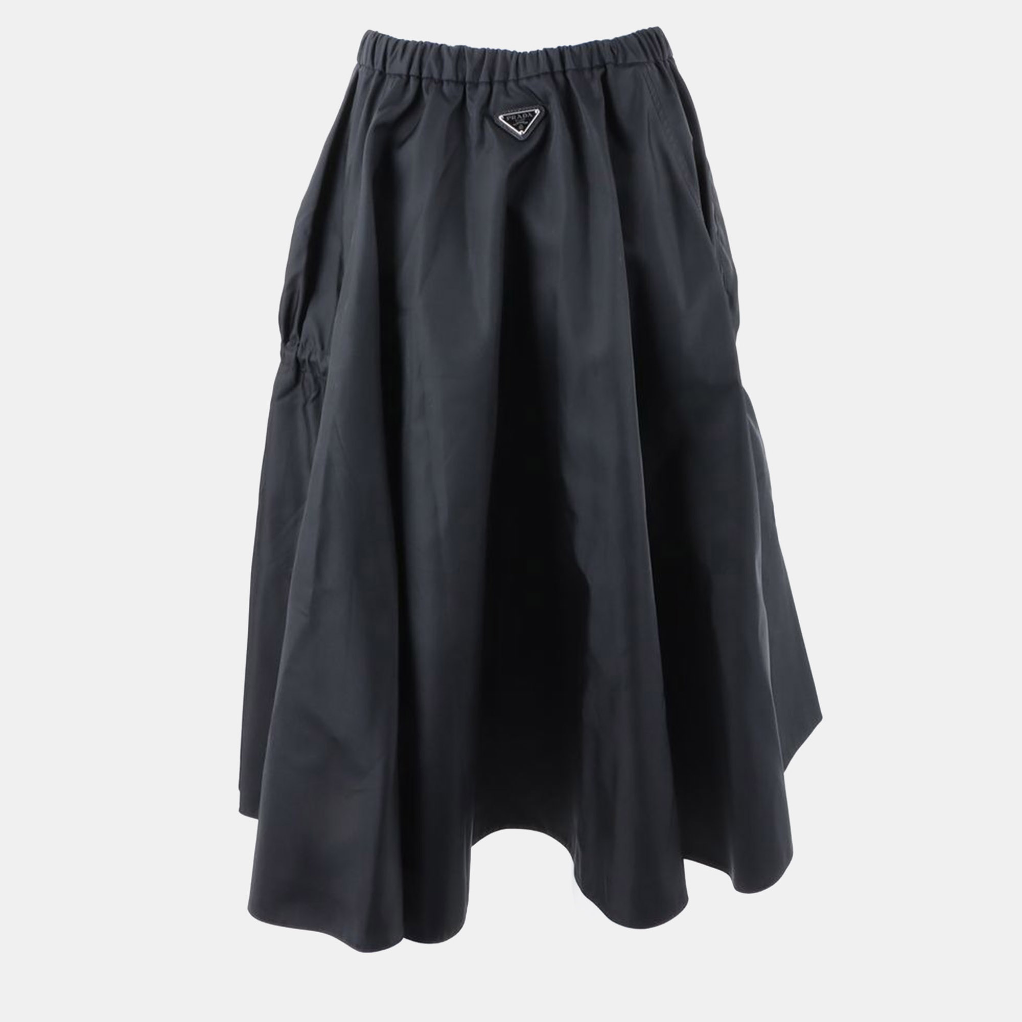 

Prada Re-Nylon Circle Skirt, Black