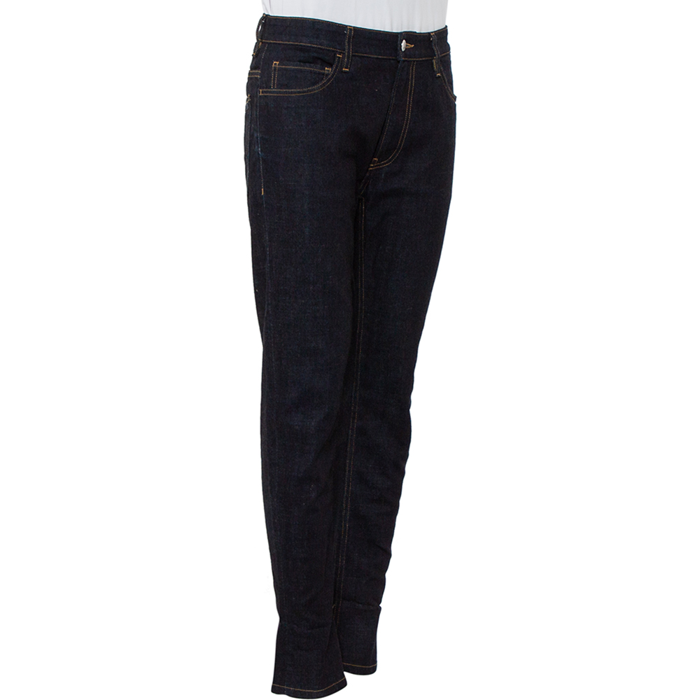 

Prada Navy Blue Denim Tapered Leg Jeans