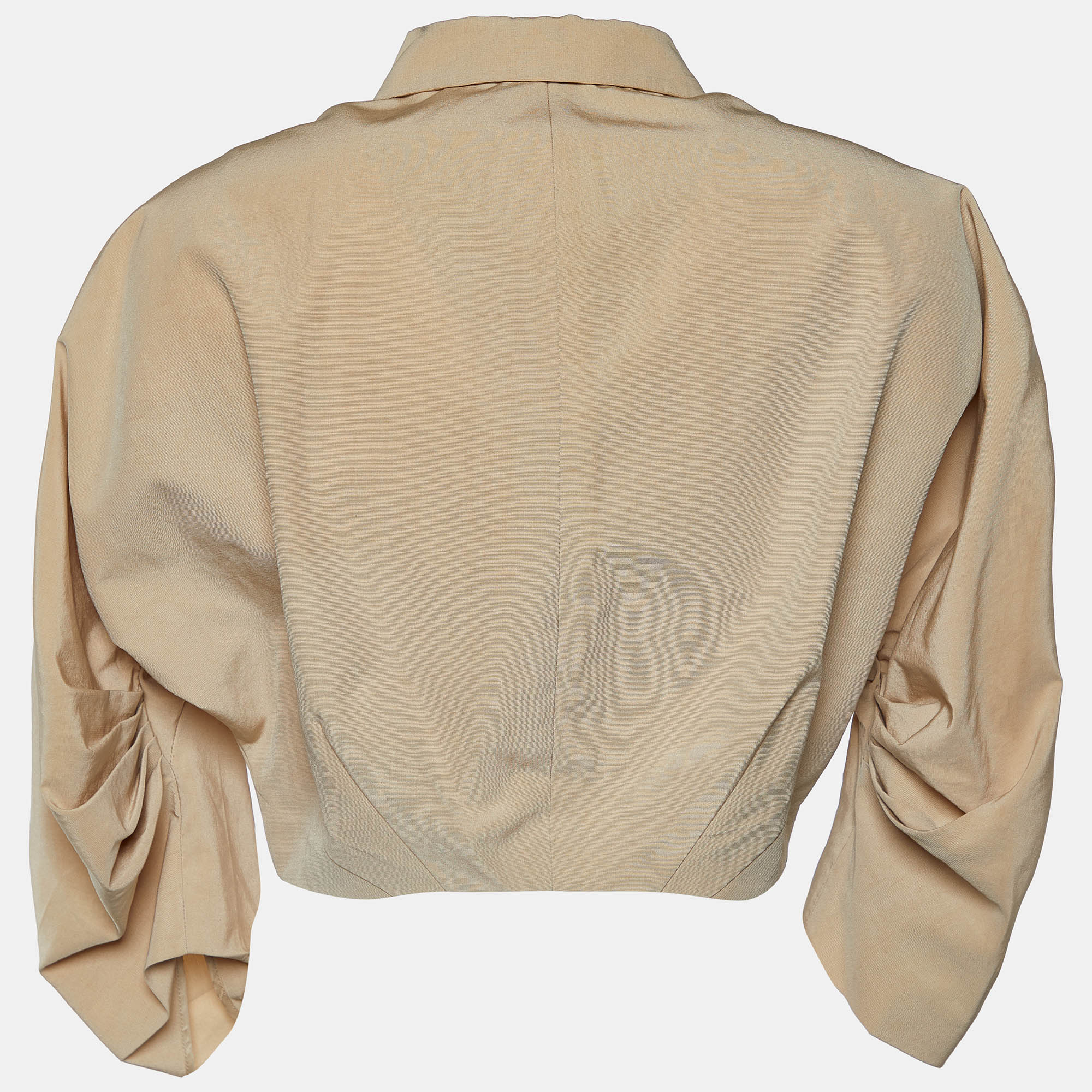 

Prada Beige Cotton & Silk Cropped Jacket