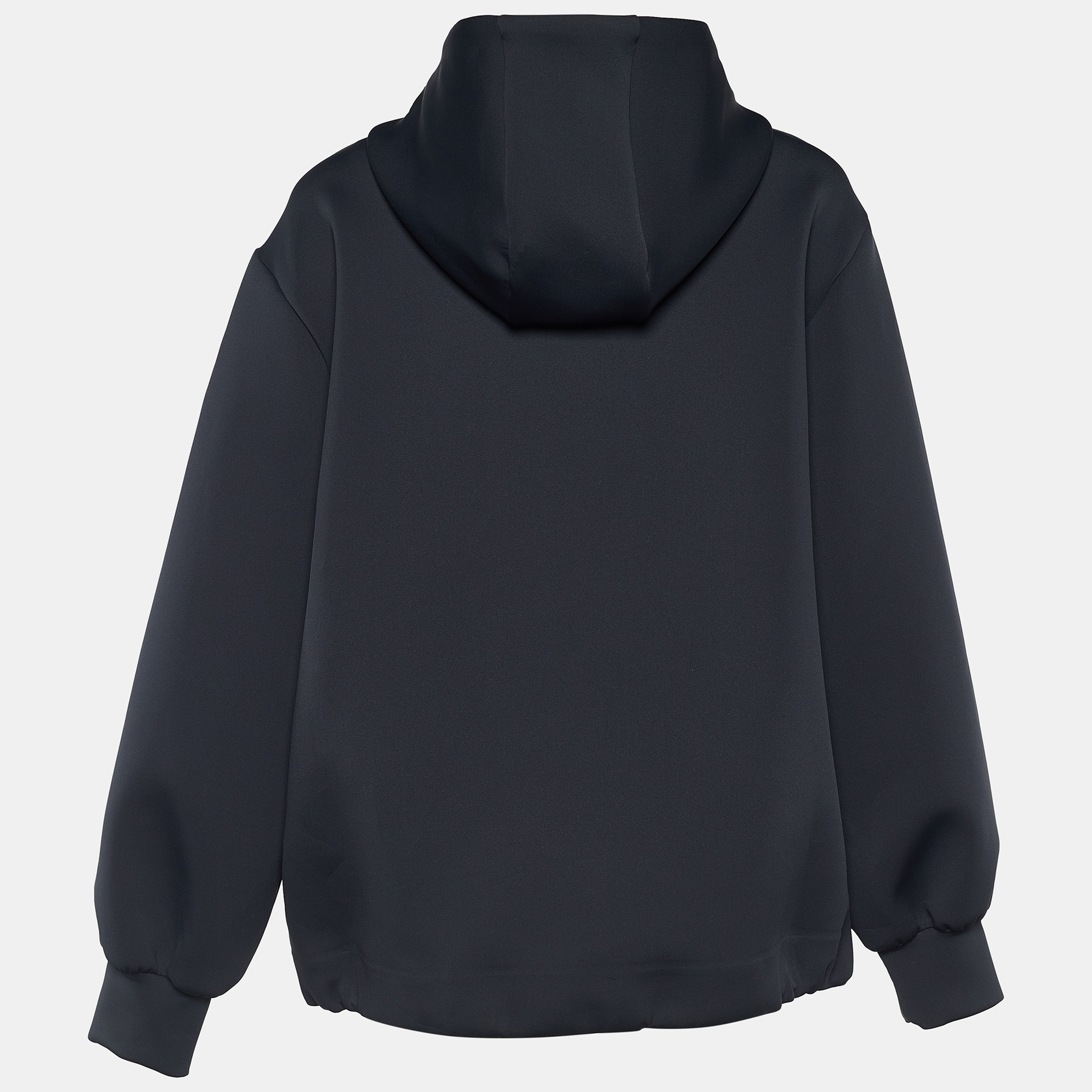 

Prada Linea Rossa Black Recycled Double Jersey Oversized Sweatshirt
