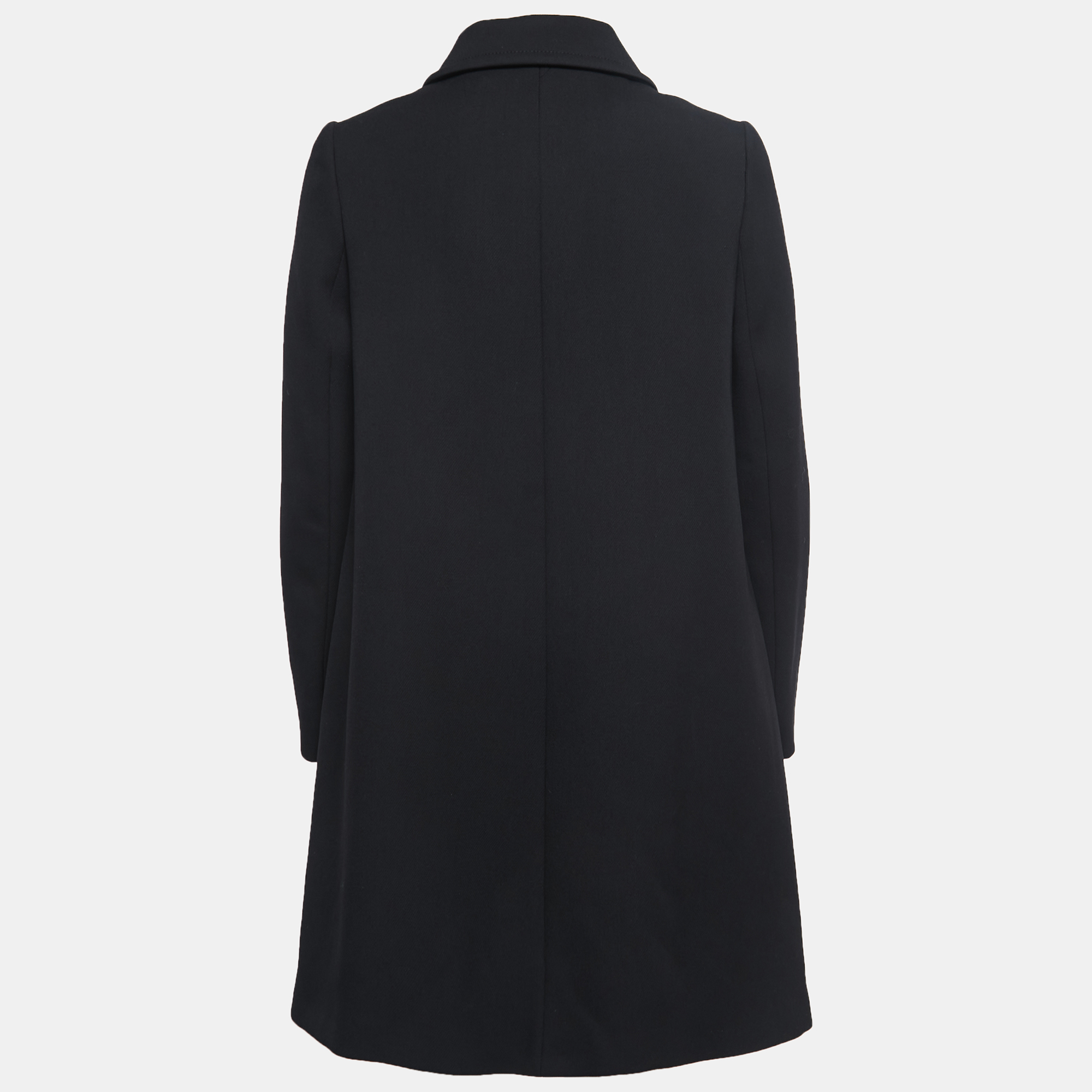 

Prada Black Wool Button Front Coat