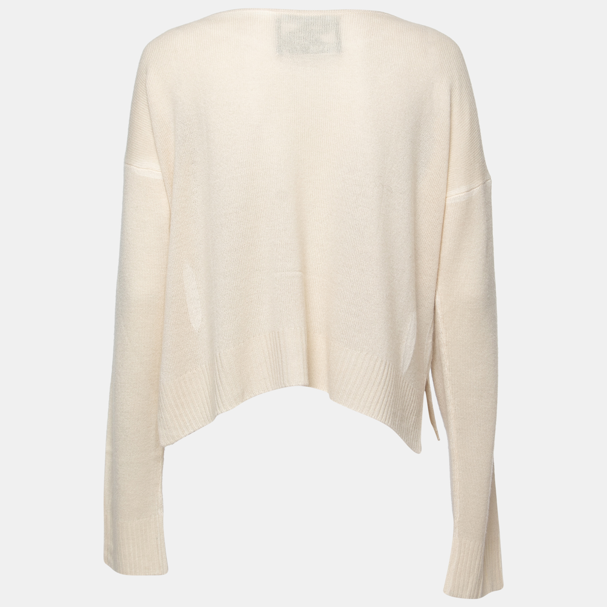 

Prada Cream Cashmere Stencil Comic Sweater