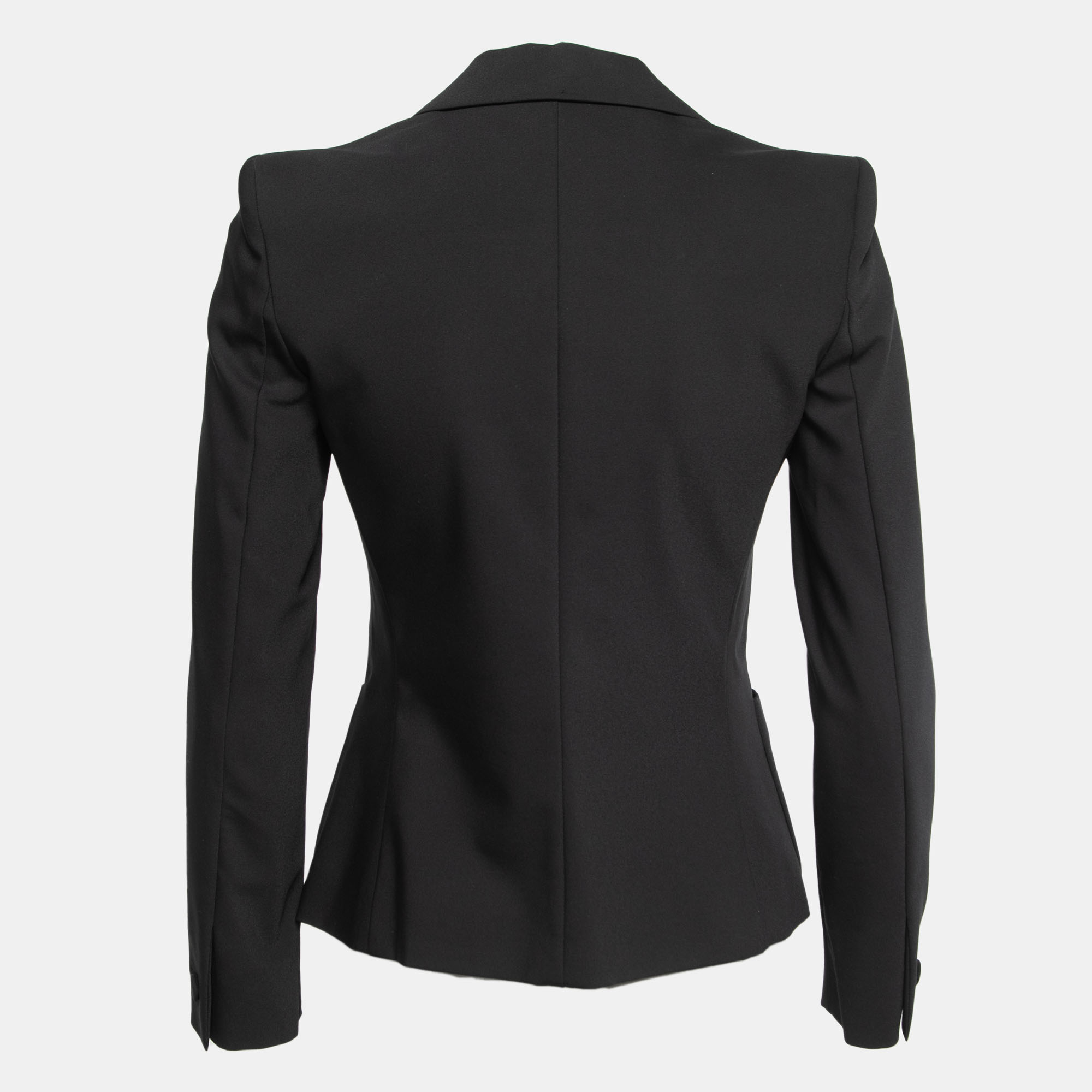 

Prada Navy Blue Crepe Double Button Blazer