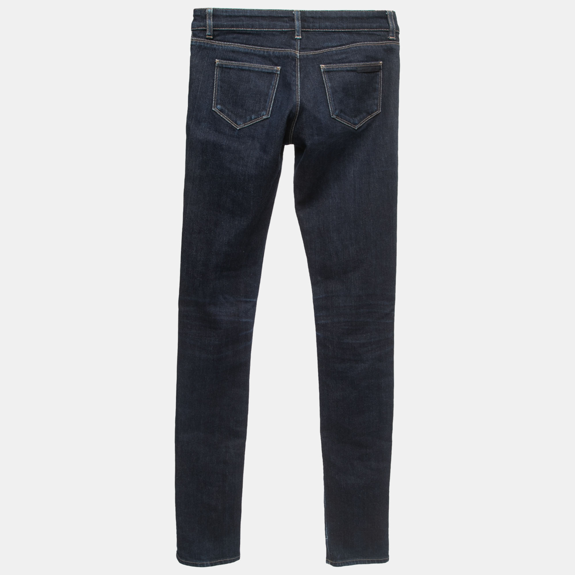 

Prada Dark Blue Denim Skinny Jeans  Waist 26