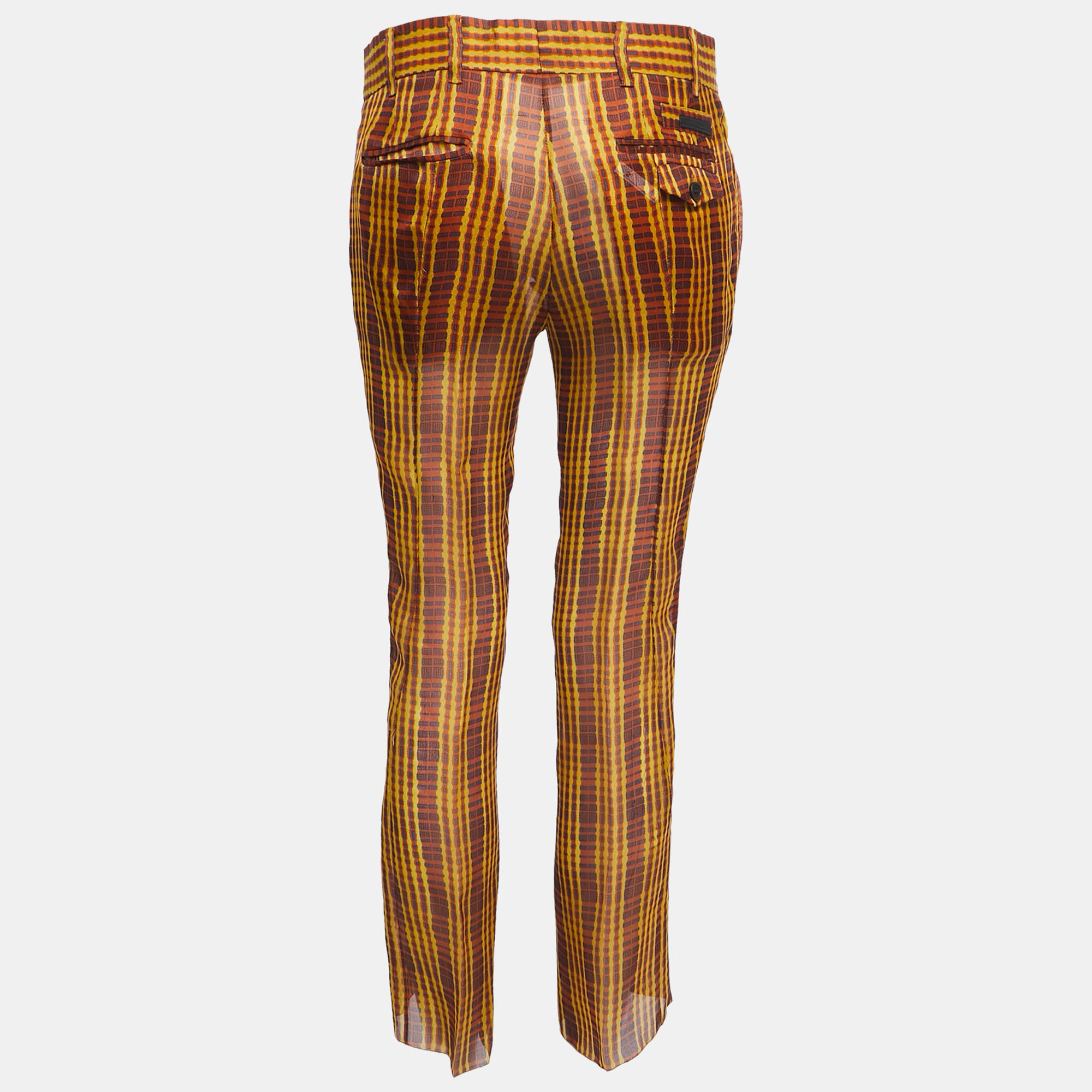 

Prada Multicolor Abstract Printed Silk Pants