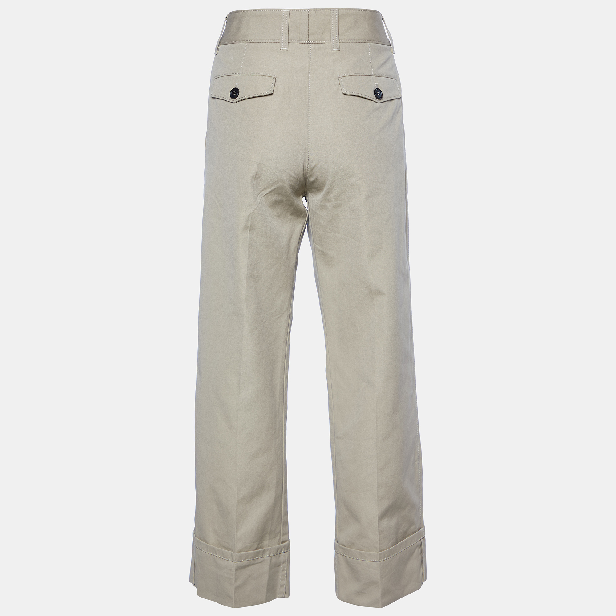 

Prada Khaki Beige Cotton Capri Pants