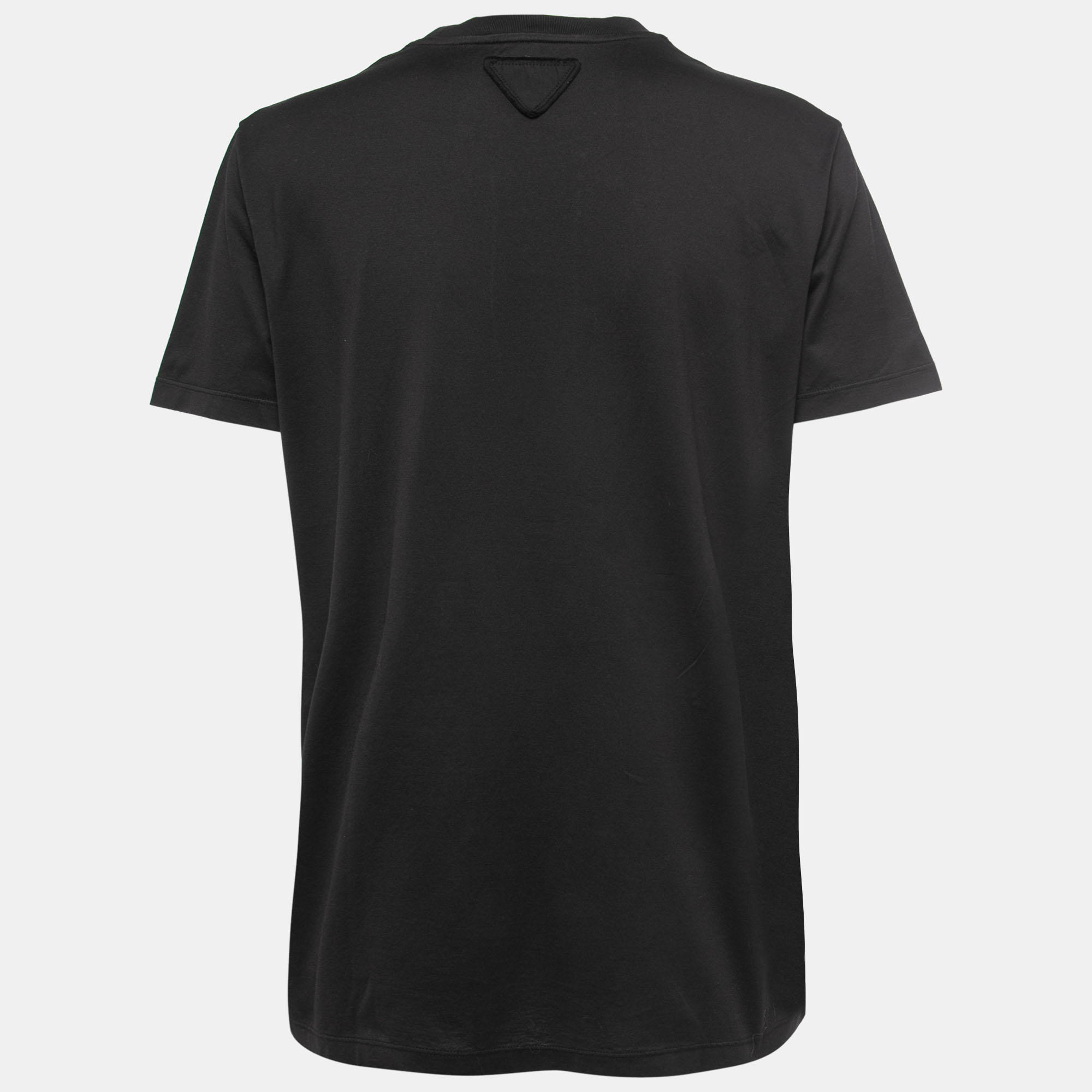 

Prada Black Cotton Crew Neck T-Shirt