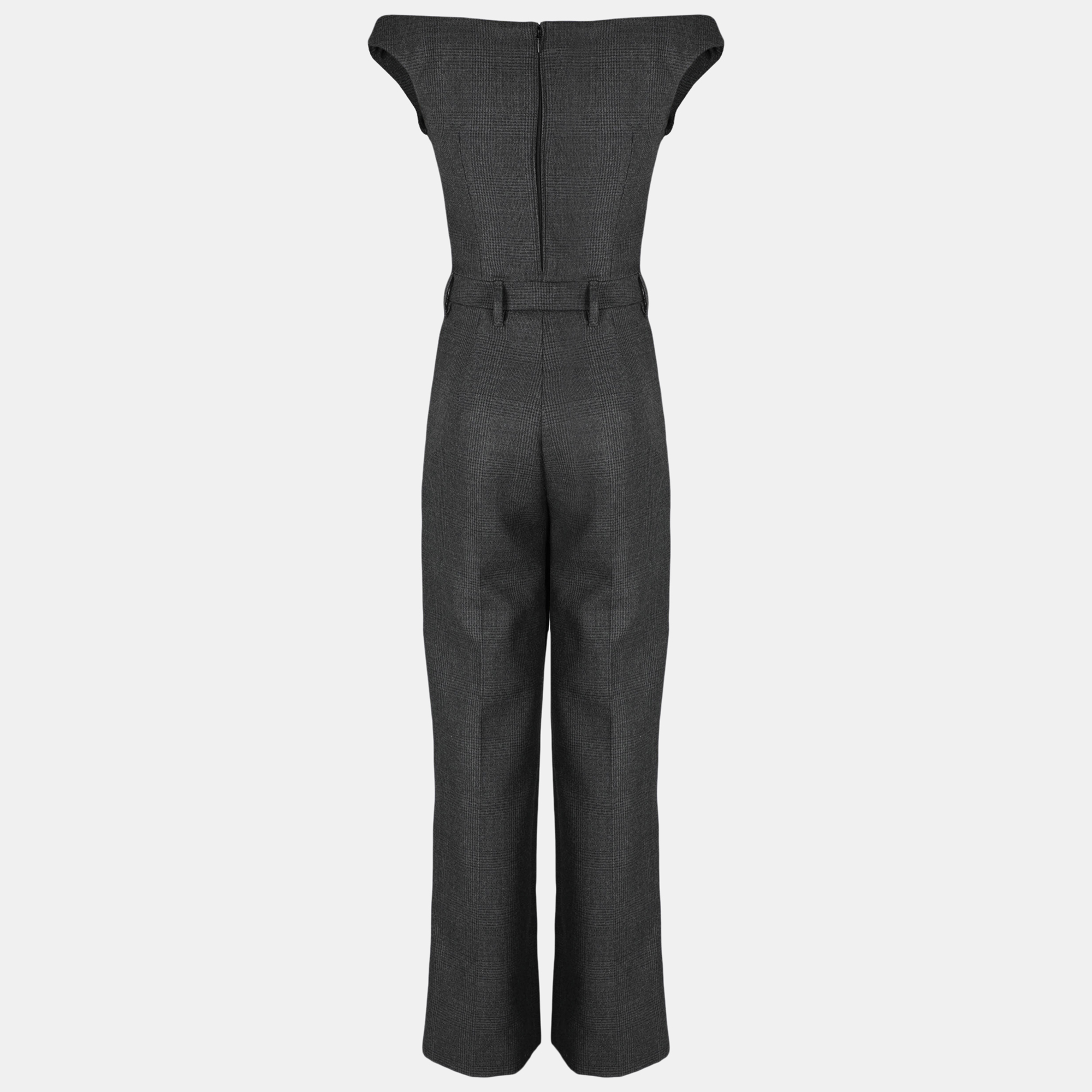 

Prada Women's Wool Jumpsuit - Anthracite - XXS, Black