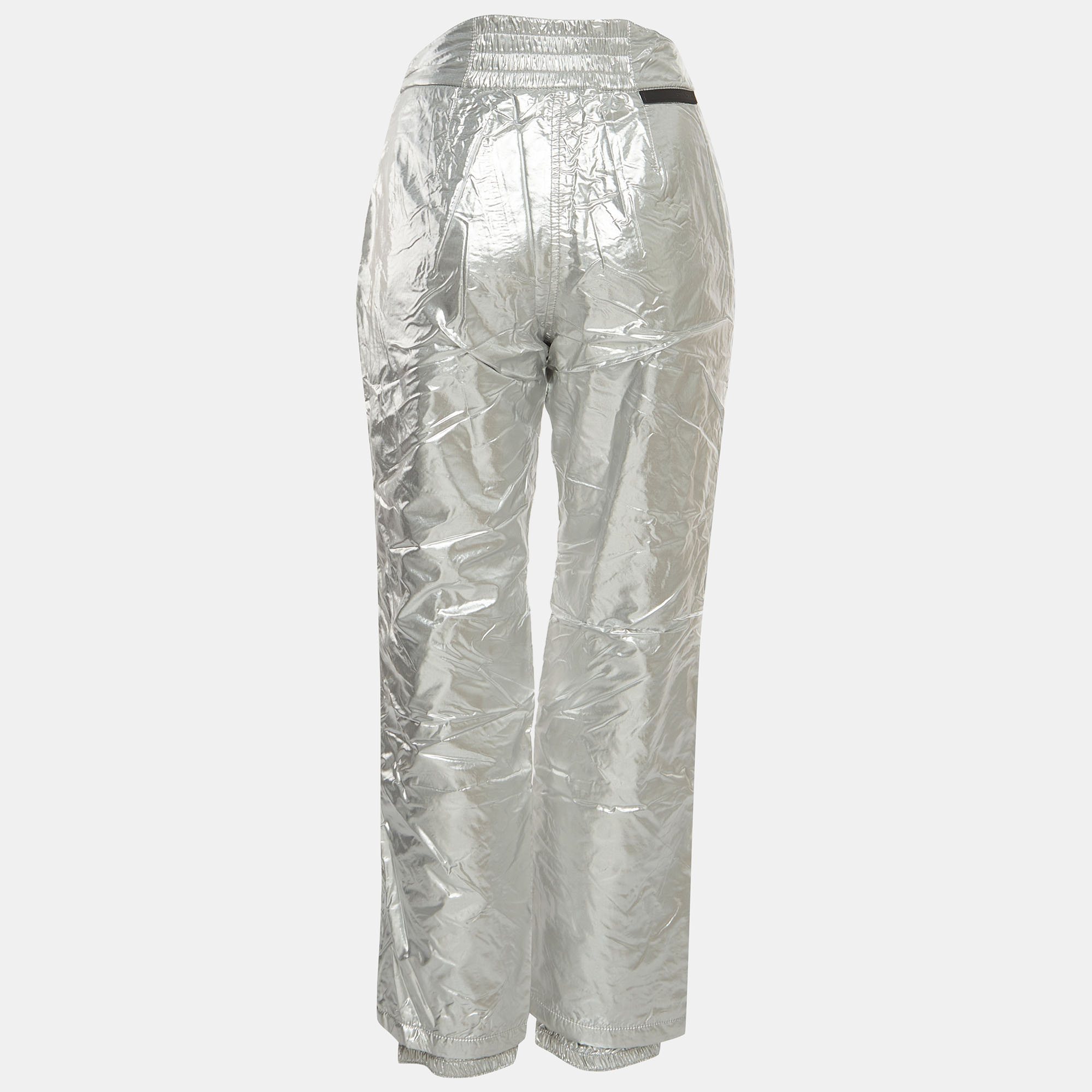 

Prada Silver Synthetic Ripstop Straight-Leg Ski Pants