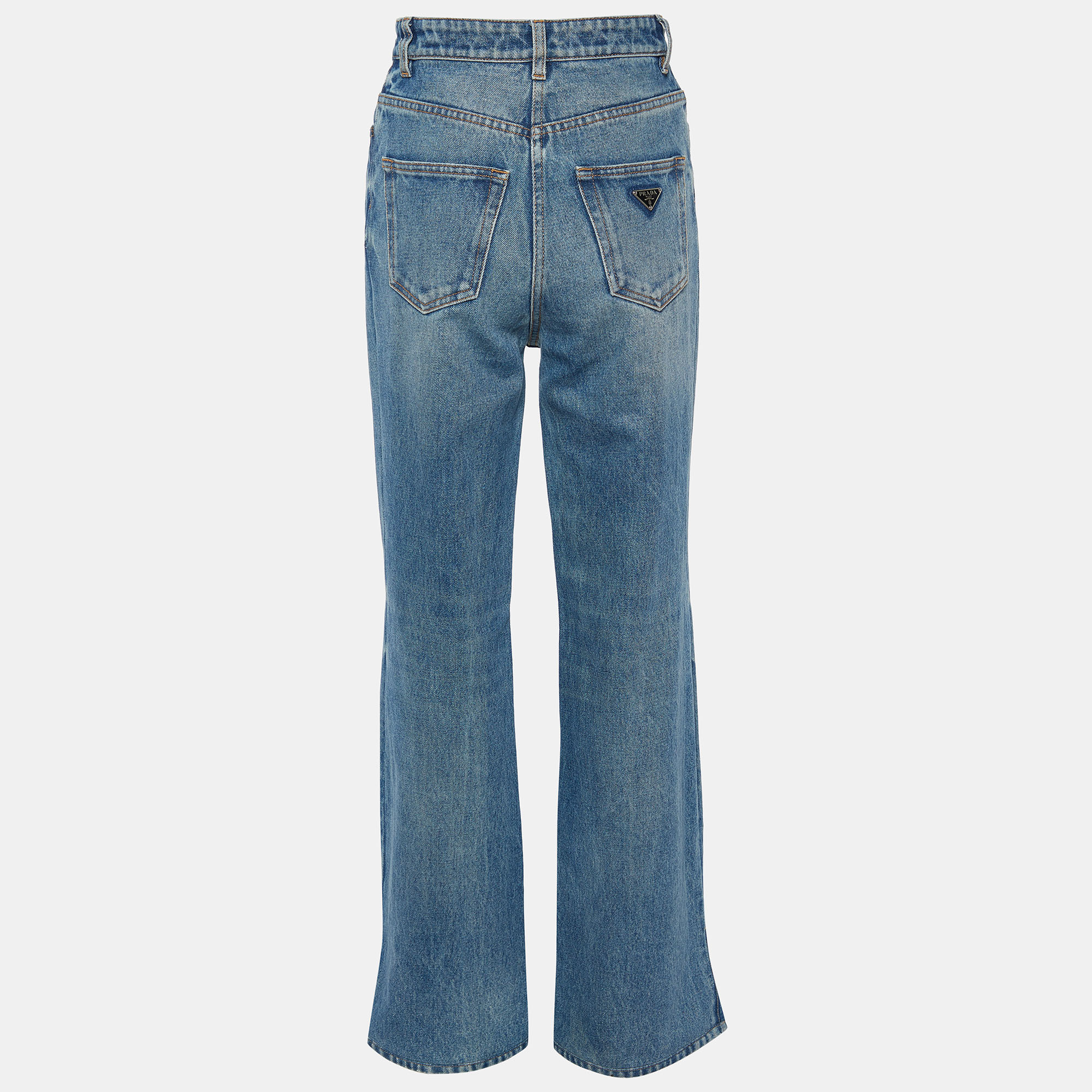 

Prada Blue Denim High Waist Flared Jeans /Waist 25