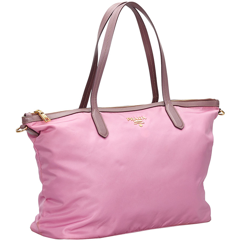 

Prada Pink Nylon Tote Bag